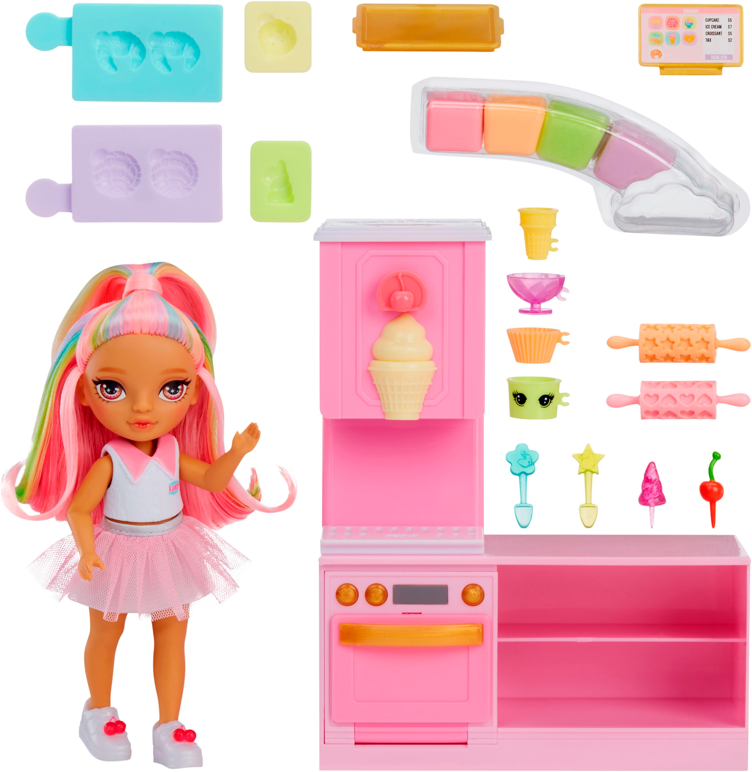 RAINBOW HIGH Minipuppe »Rainbow High Little Dessert Shop with Kandy Playset«