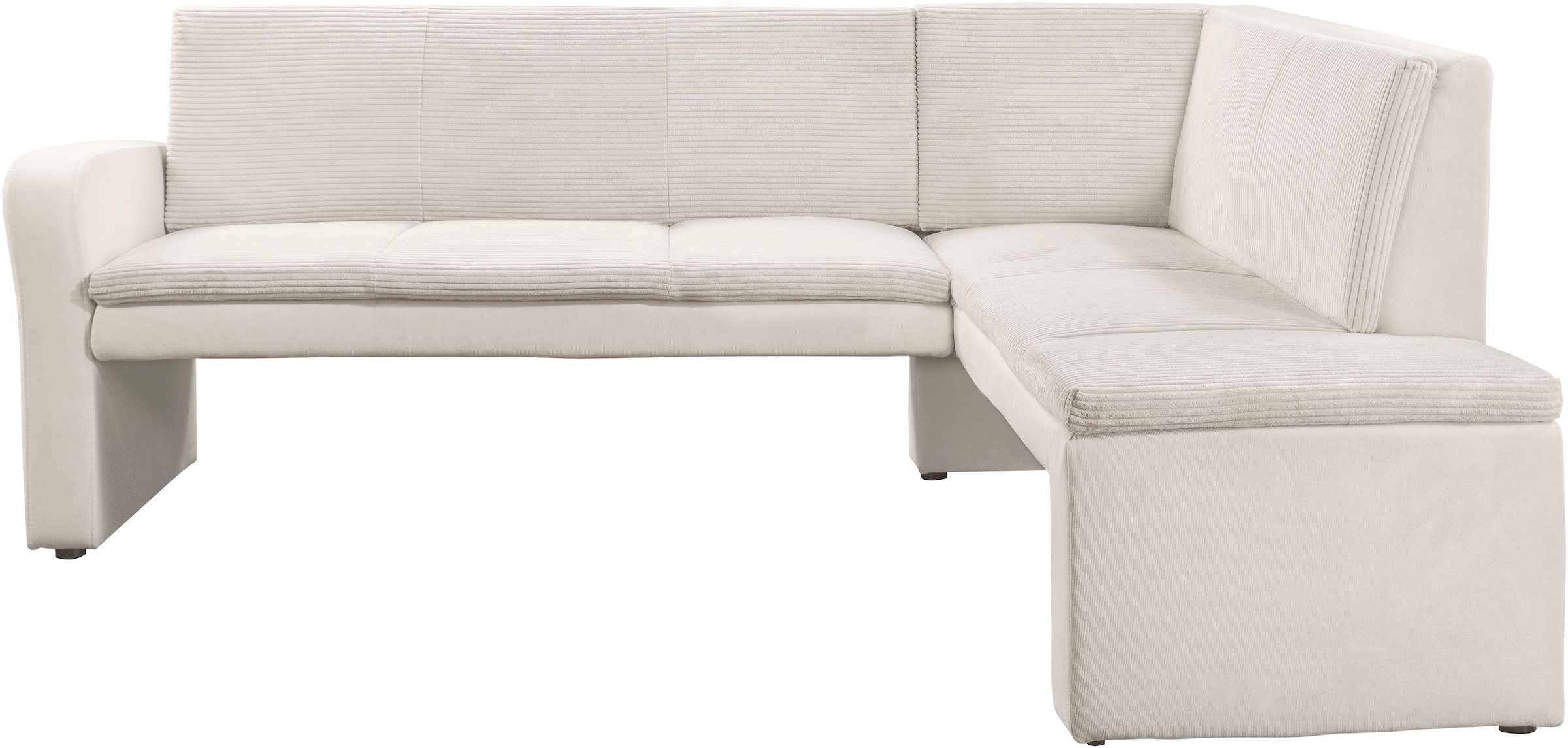 exxpo - sofa fashion Banc d'angle »Cortado, elegant und modern mit hohem Sitzkomfort« garde au sol élevée, belle finition des détails, revêtement cuir en option