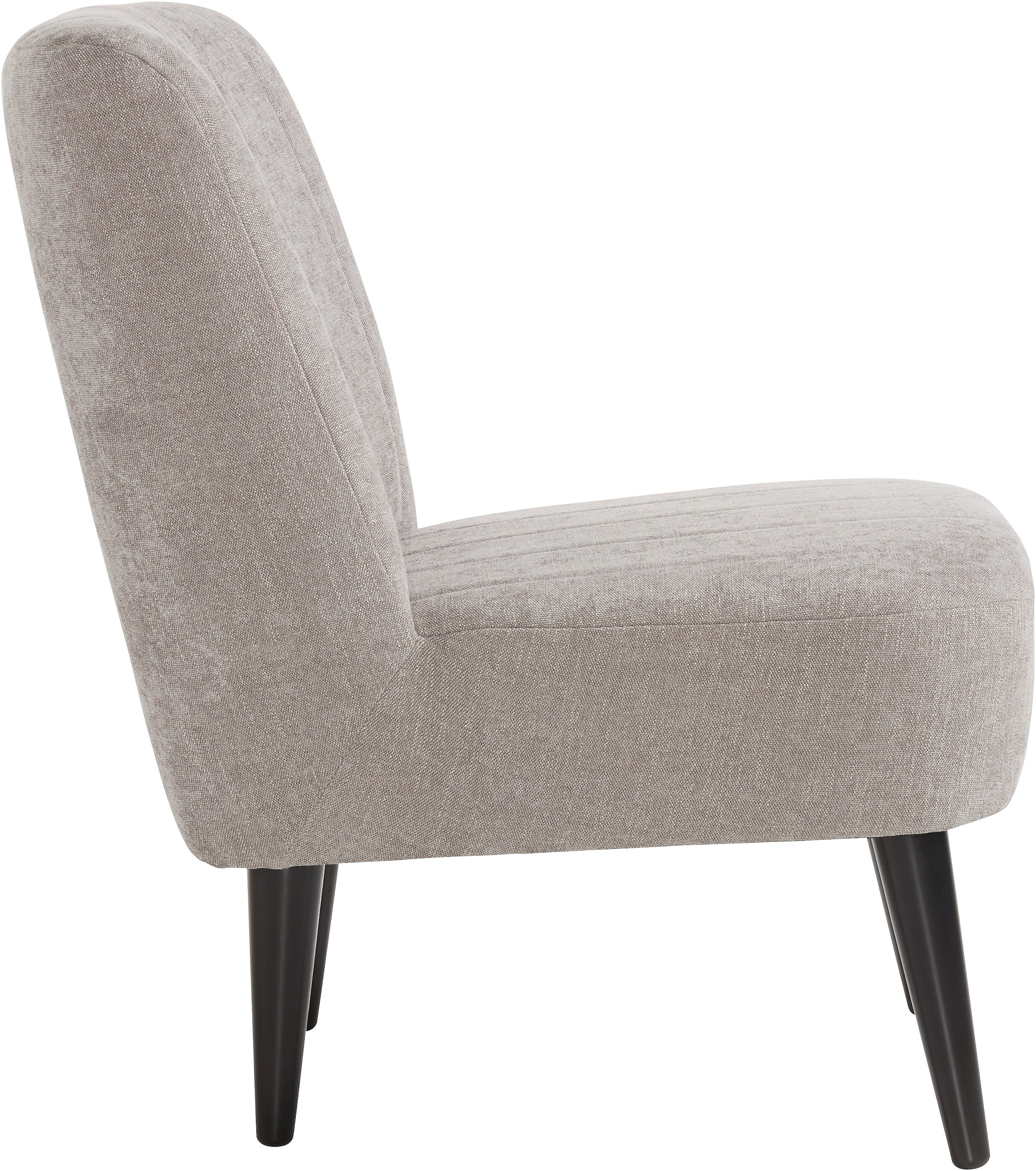 ATLANTIC home collection Cocktailsessel »Jan« mit Wellenunterfederung, Massivholzfüsse