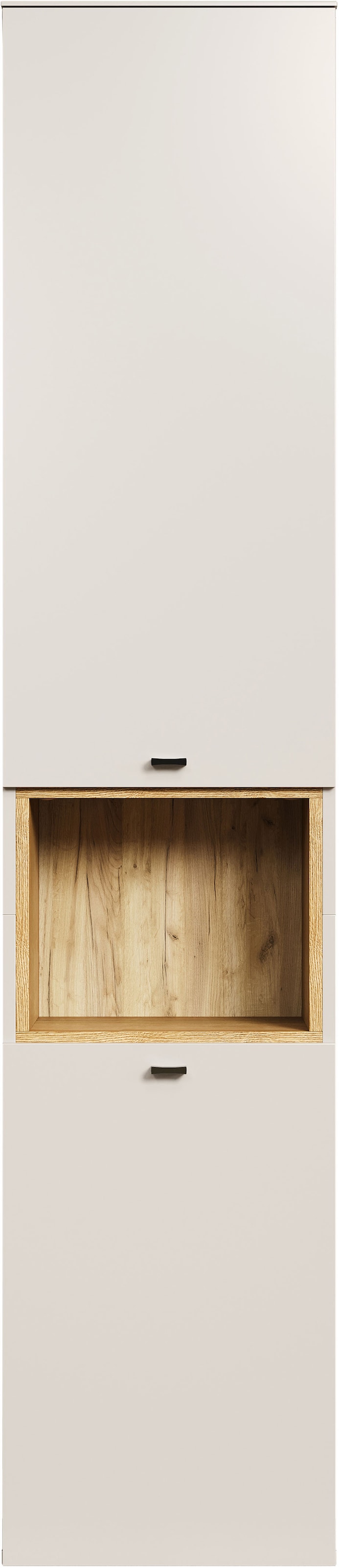welltime Armoire haute »San Pedro« 1 cuis tlg. Badezimmerschrank mit Soft-Close-Funktion - Masse (B/T/H) 40/31/186 cm