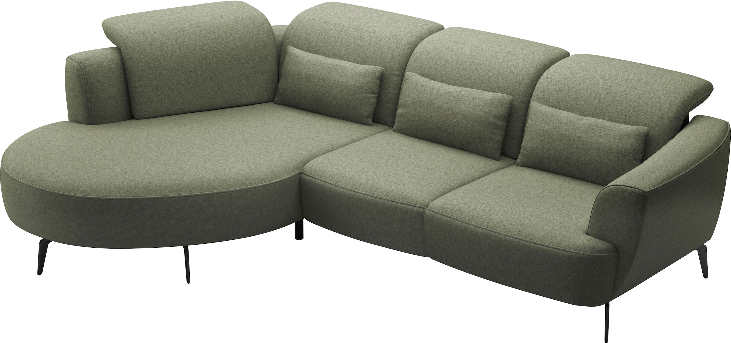 sit&more Canapé d'angle »Zoe« ink.Sitztiefenverstellung, wahlweise mit Kopfteilverstellung