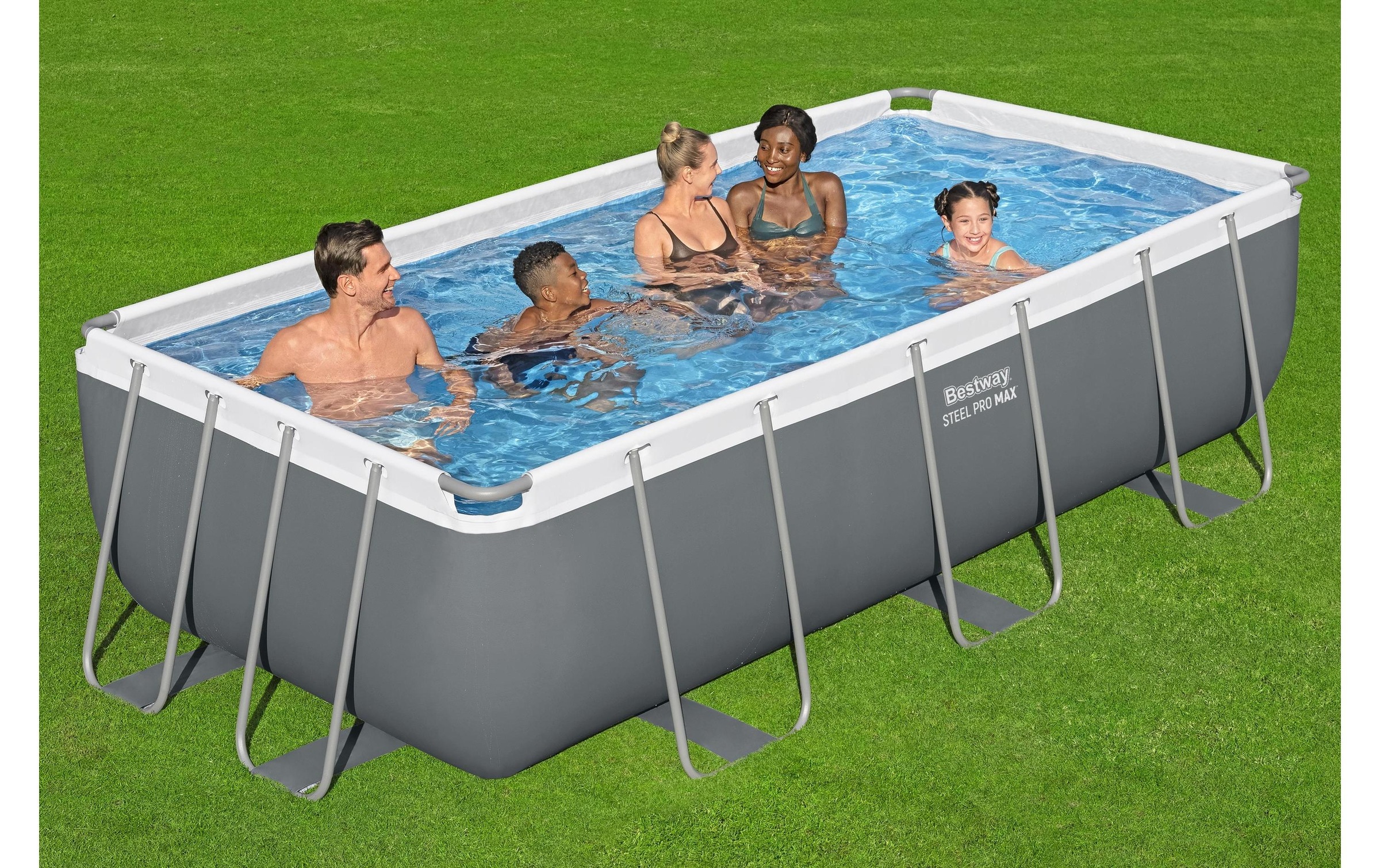 Bestway Whirlpool »Steel Pro MAX« Rechteckiges Aufstellpool-Set