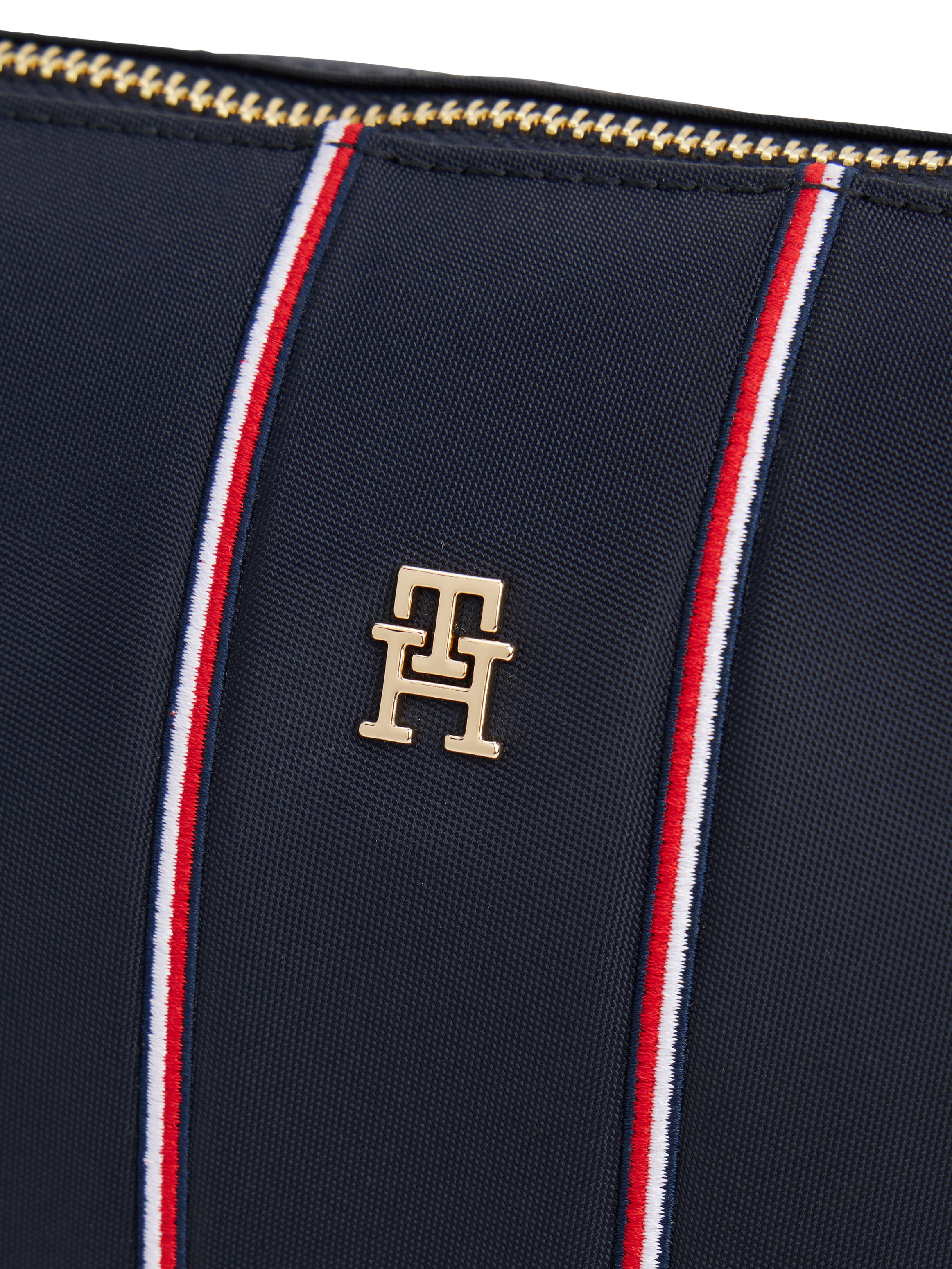 Tommy Hilfiger Trousse de toilette »TH ICON WASHBAG NYLON CORP« , voyage, trousse de toilette unisexe avec empiècements contrastants aux couleurs Tommy