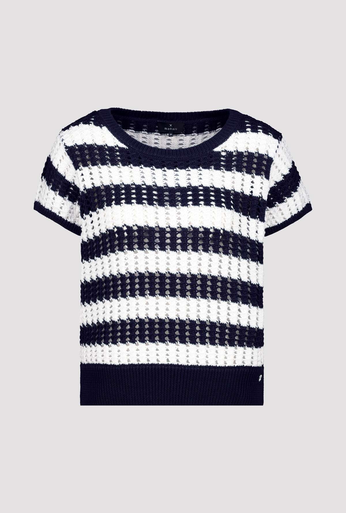 Monari Pull en tricot Regular fit avec motif ajouré