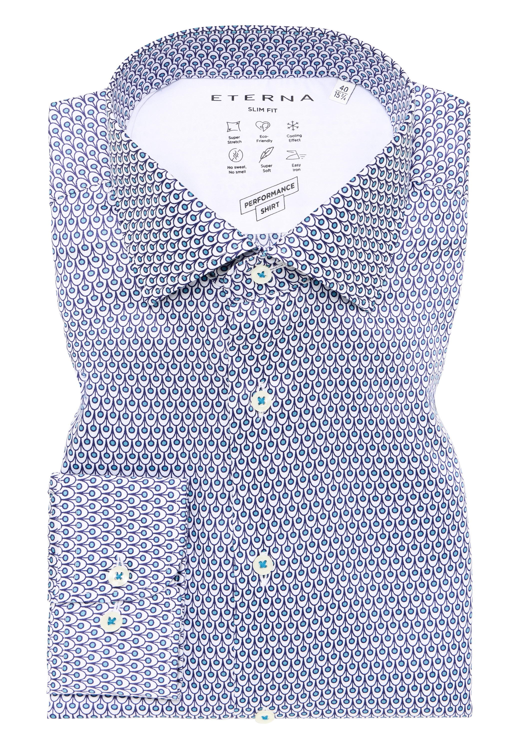 Eterna Chemise à manches longues »SLIM FIT« EASY IRON (bügelleicht)