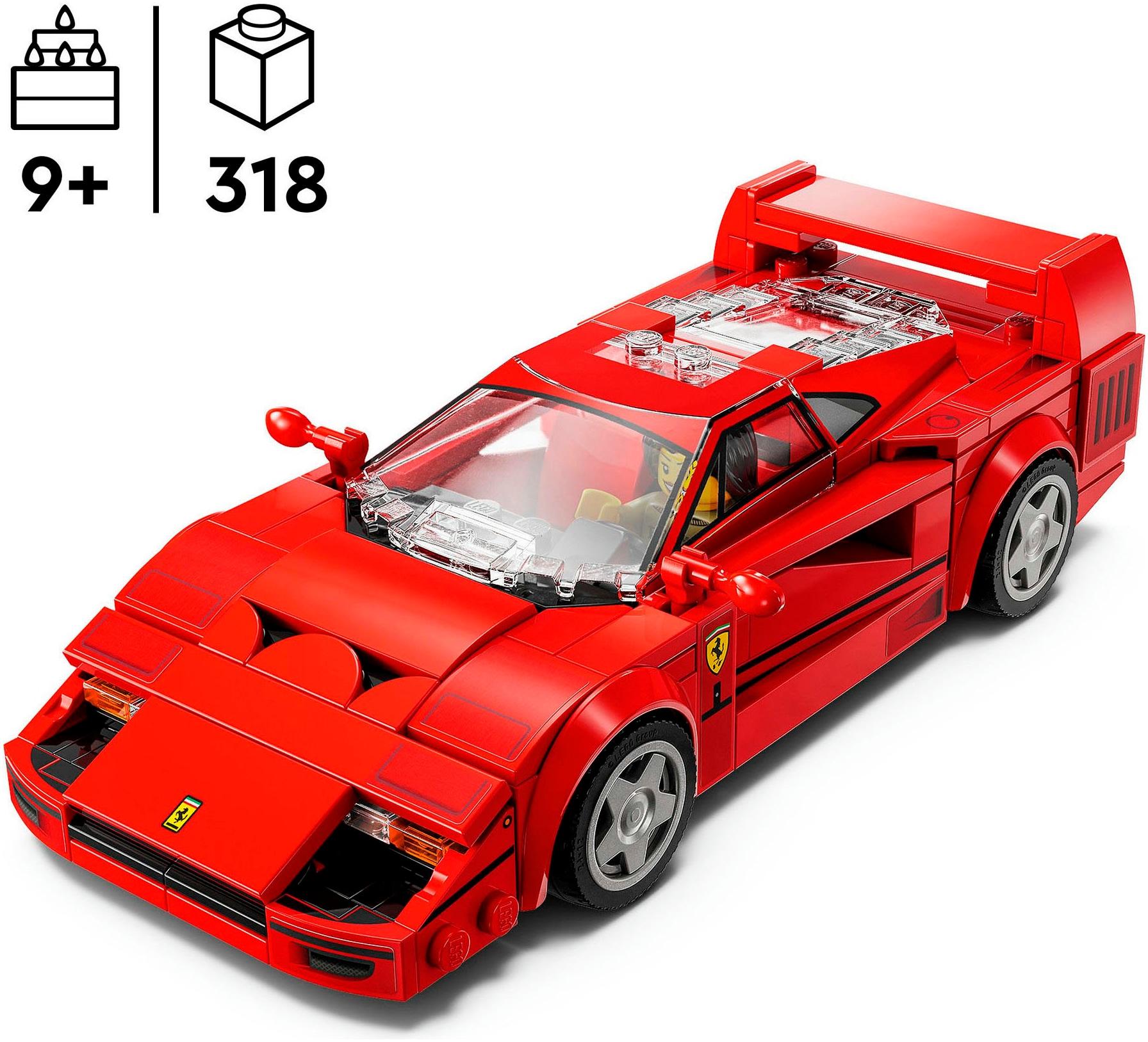 LEGO® Konstruktionsspielsteine »Ferrari F40 Supersportwagen (76934), LEGO Speed Champions« Made in Europe