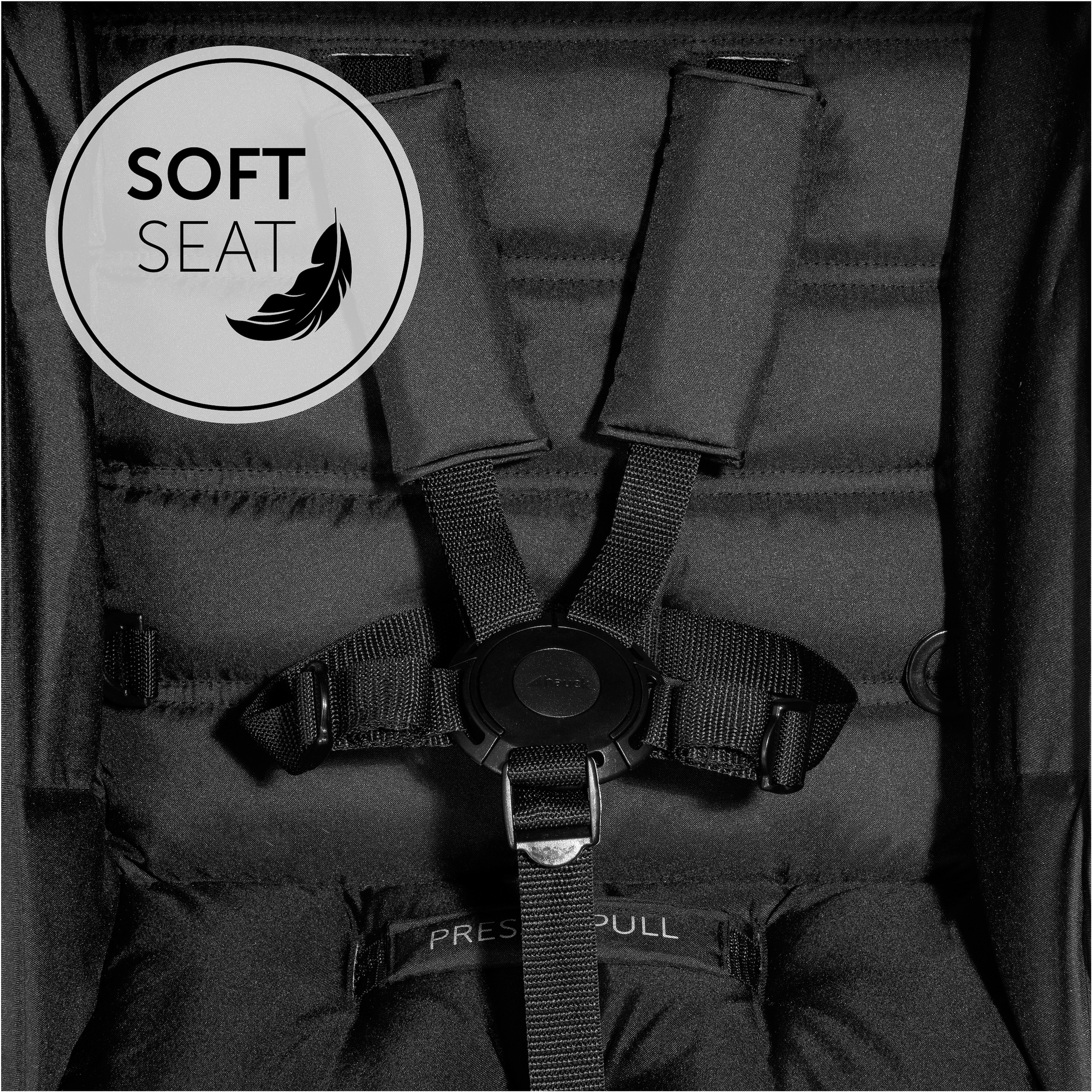 Hauck Kinder-Buggy »Rapid 4, schwarz« 25 kg mit schwenk- und feststellbaren Vorderrädern