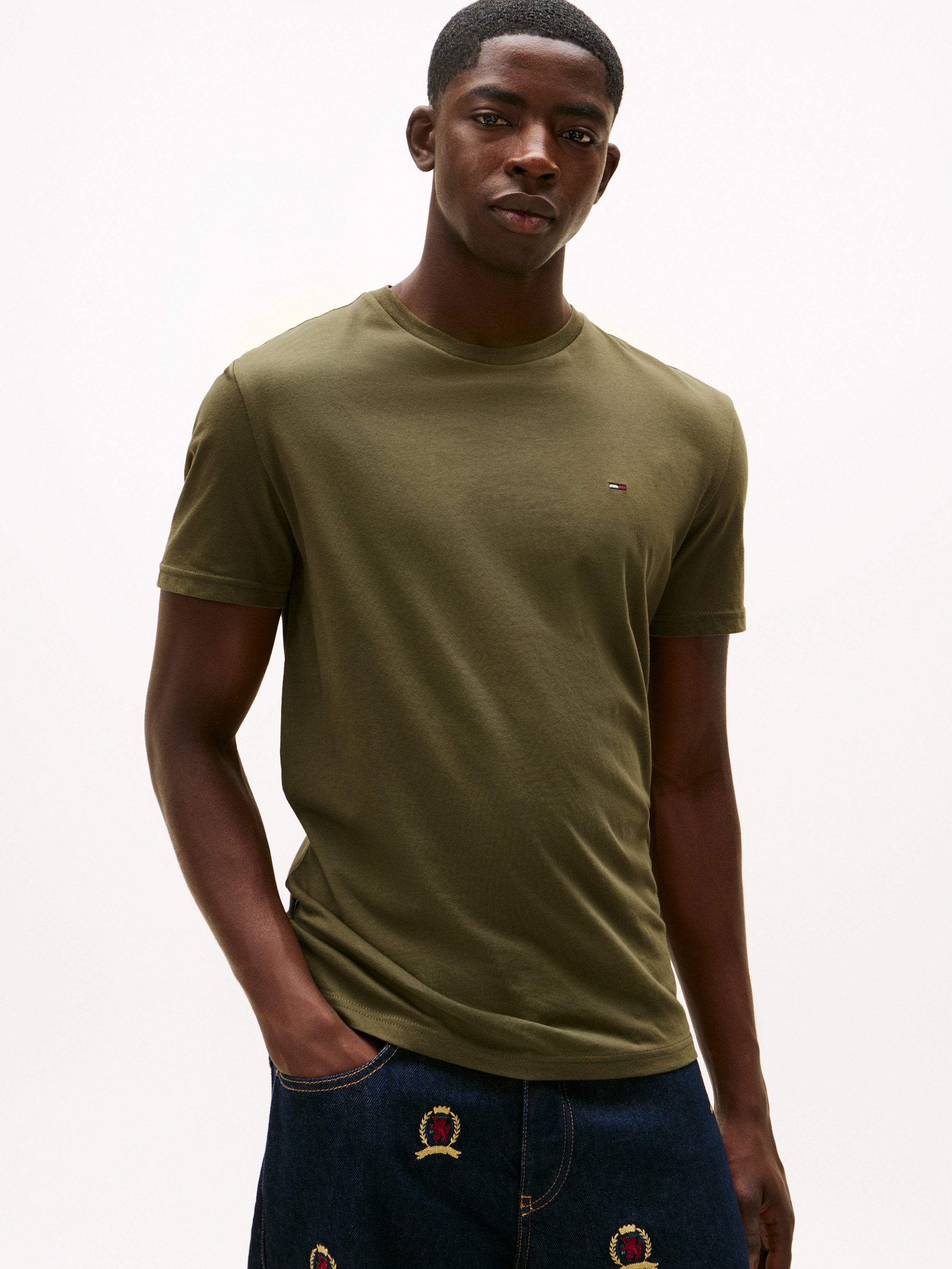 Tommy Jeans T-Shirt »TJM EXTRA SLIM 3 PACK« Packung, 3 Mit Rundhalsausschnitt