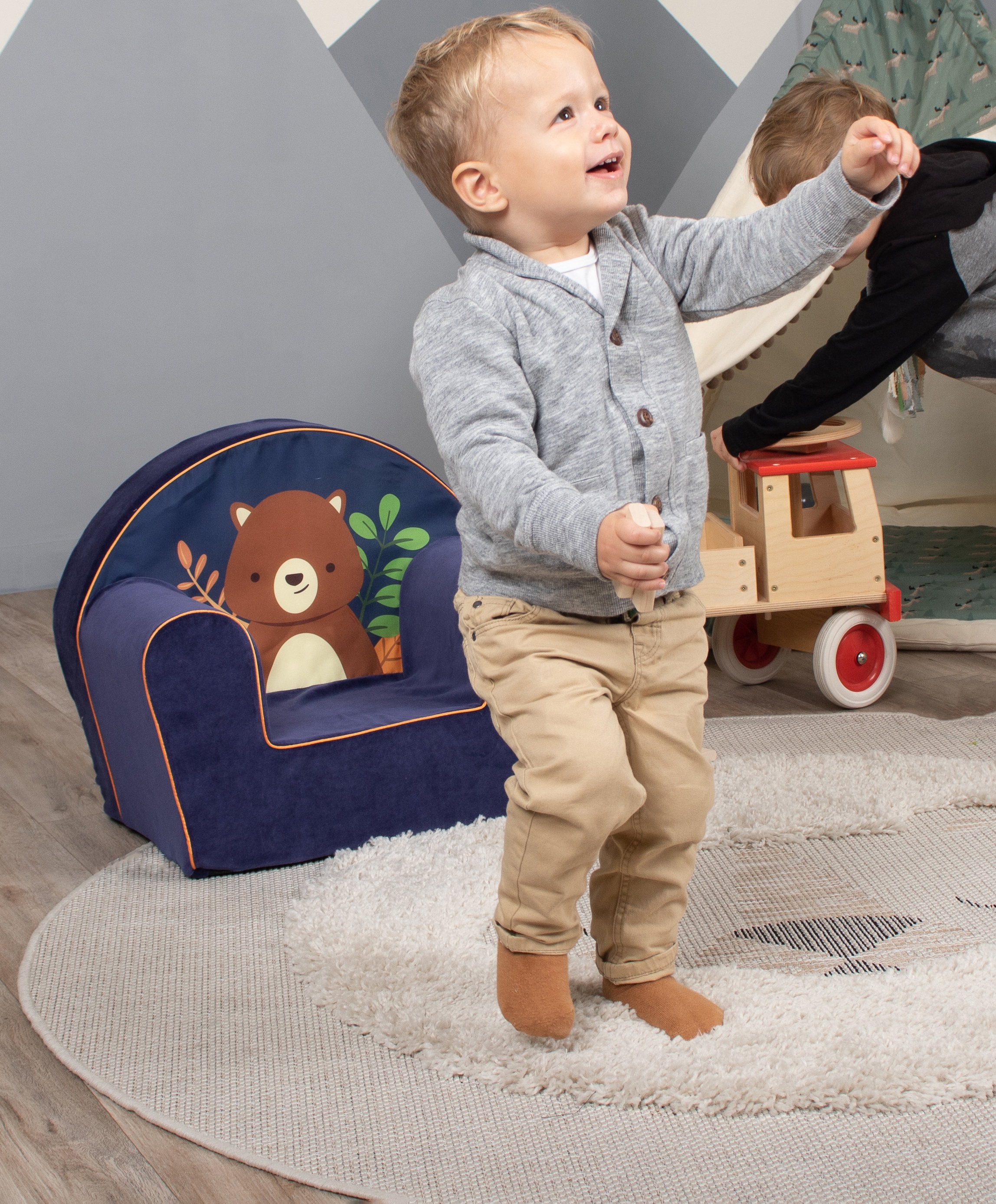 Knorrtoys® Fauteuil »Happy bear« für Kinder; Made in Europe