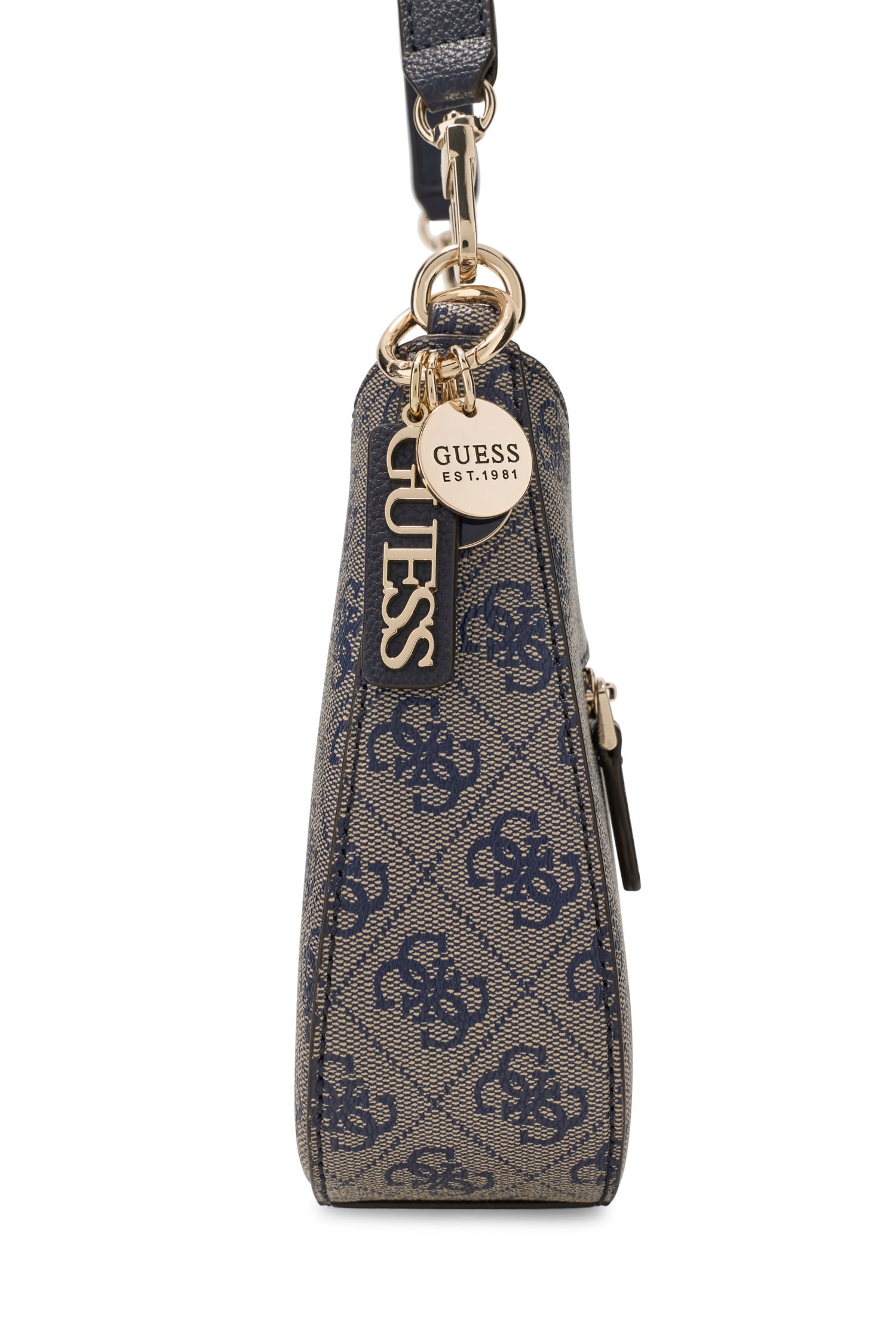 Guess Sac à bandoulière »NOELLE II TOP ZIP SHOULDER BAG« sac à main à anses pour femmes, sac à main avec breloques