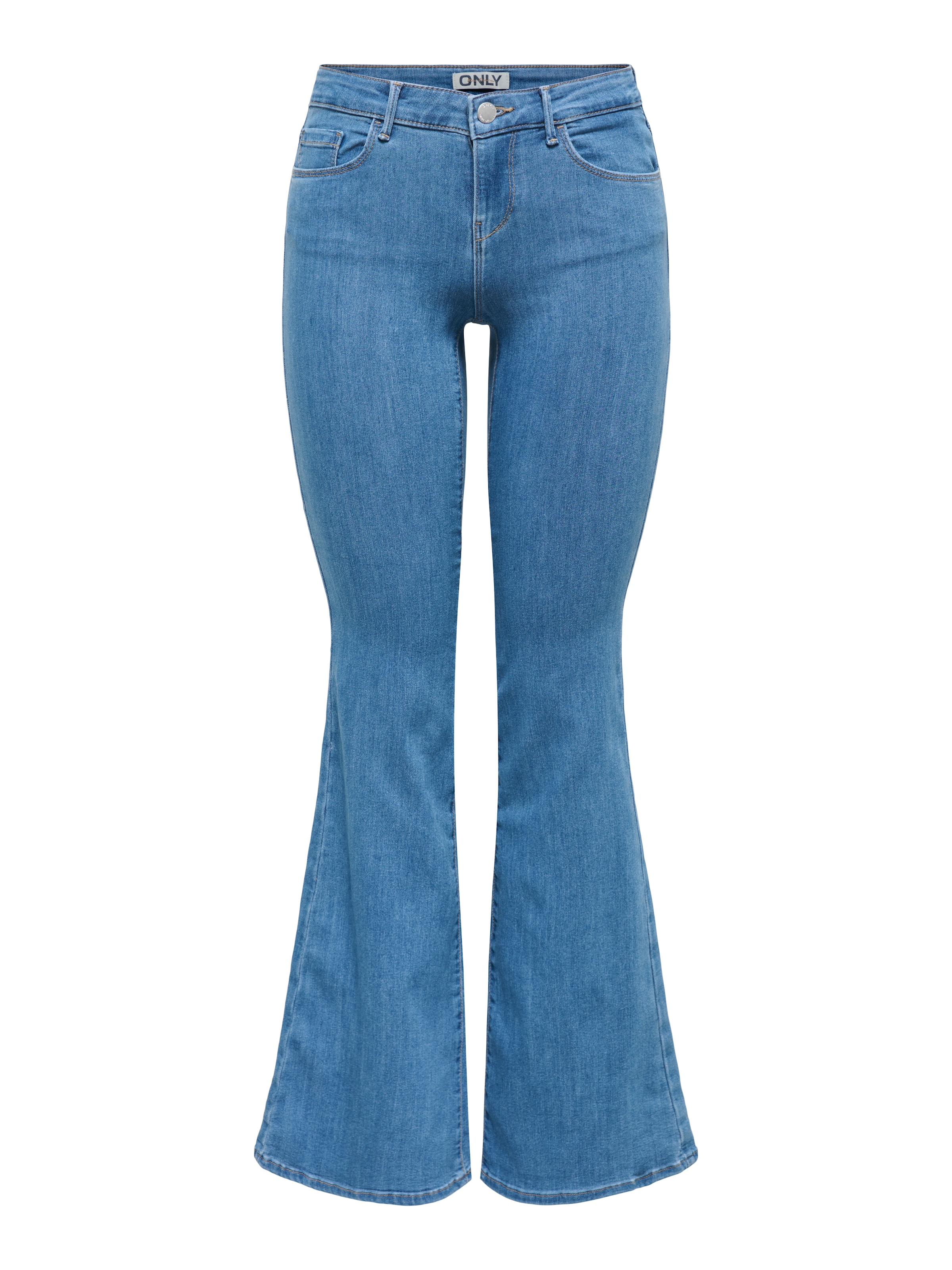 ONLY Jeans bootcut »ONLHELLA LOW RETRO FLARED DNM« Mélange viscose, coupe bootcut,