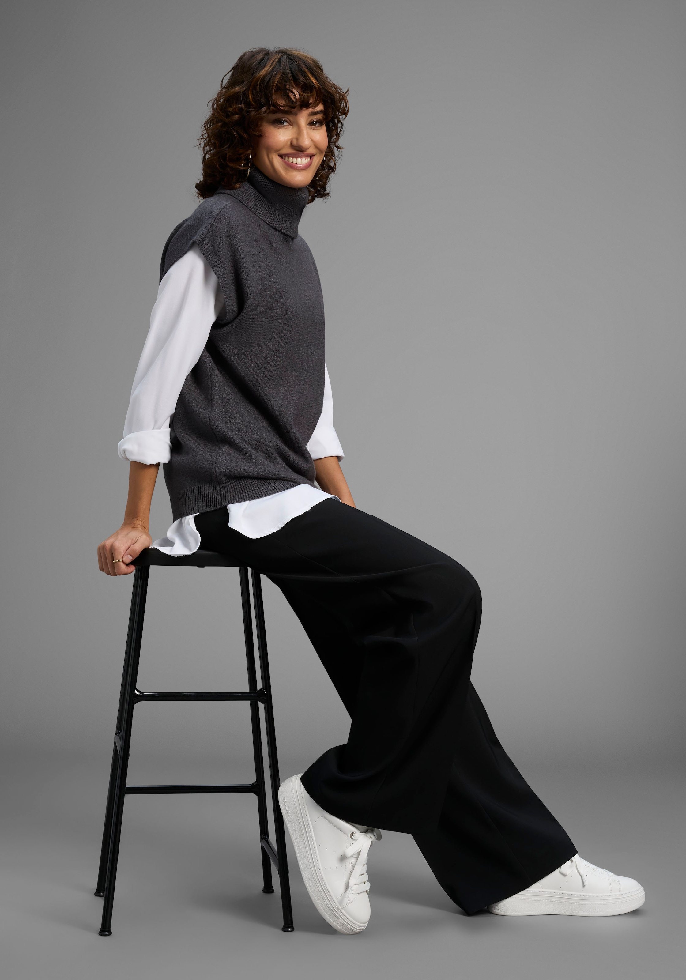 Laura Scott Pull-over softer Übergangsstrick mit Rollkragen - NEUE KOLLEKTION