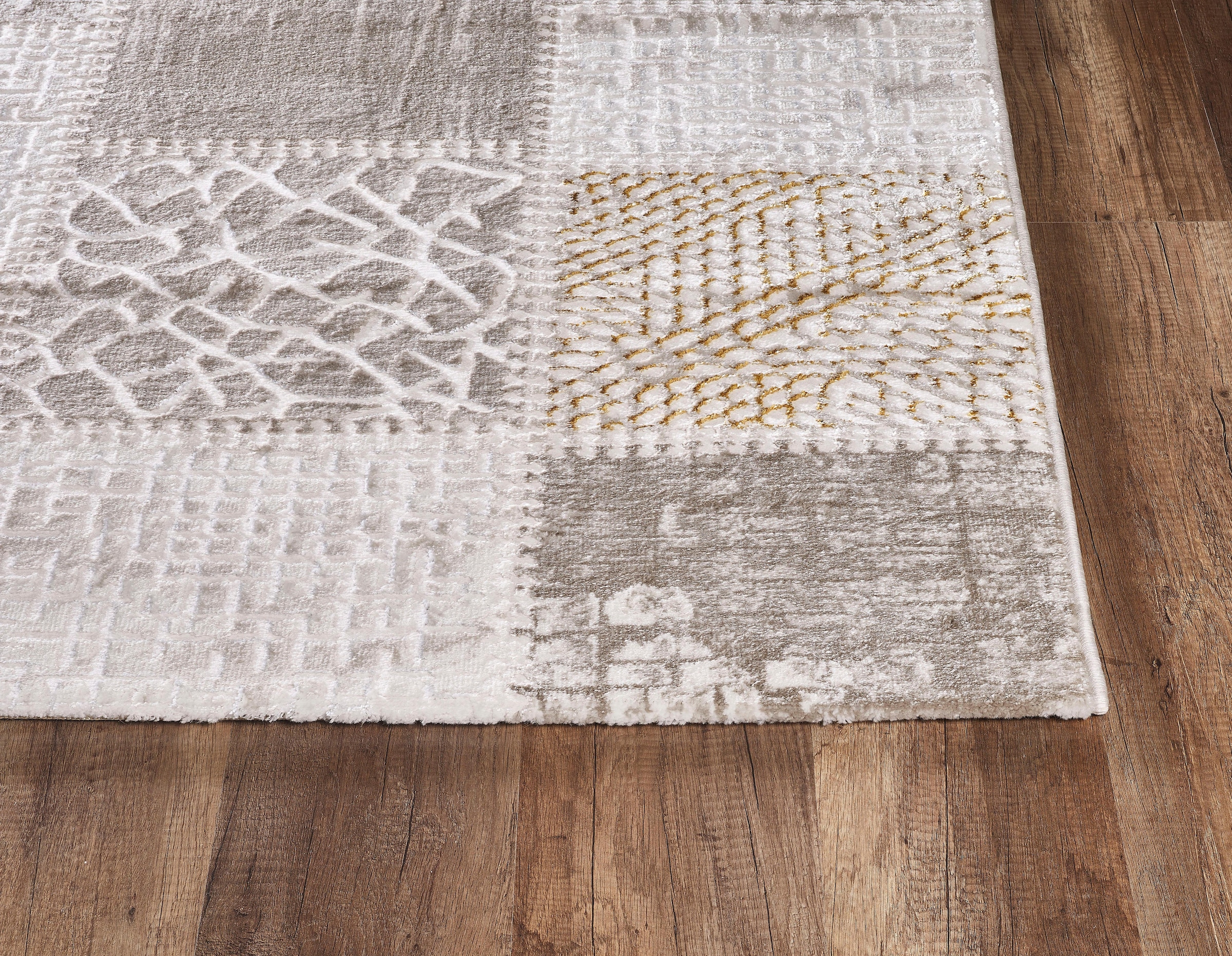 Sanat Teppich »Harmony 3202 , auch als Läufer« rechteckig 12 mm Höhe Wohnzimmer, Kurzflor, modern, Retro, Schlafzimmer