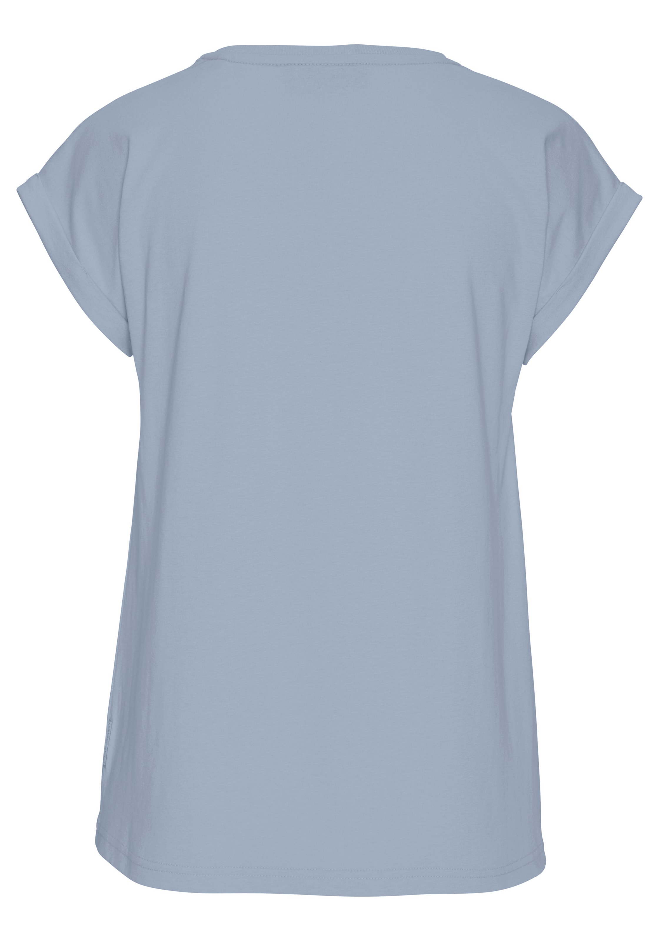 Elbsand T-shirt »Eldis« avec impression logo, t-shirt manches courtes en mélange coton, style sport-casual