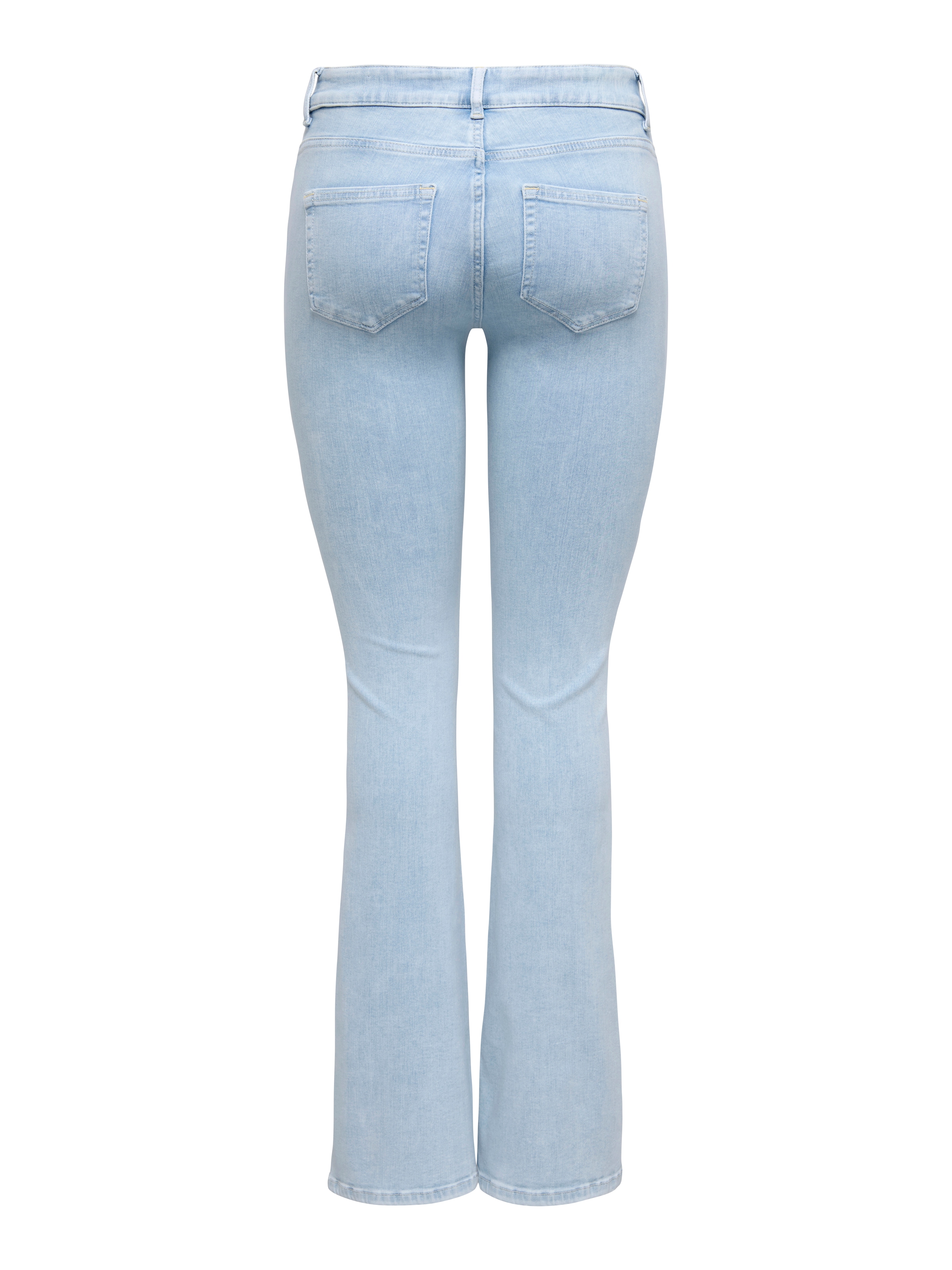 ONLY Bootcut-Jeans »ONLBLUSH MID FLARED DNM CRO495 NOOS« helle Waschung, normale Leibhöhe, ausgestellte Beinform