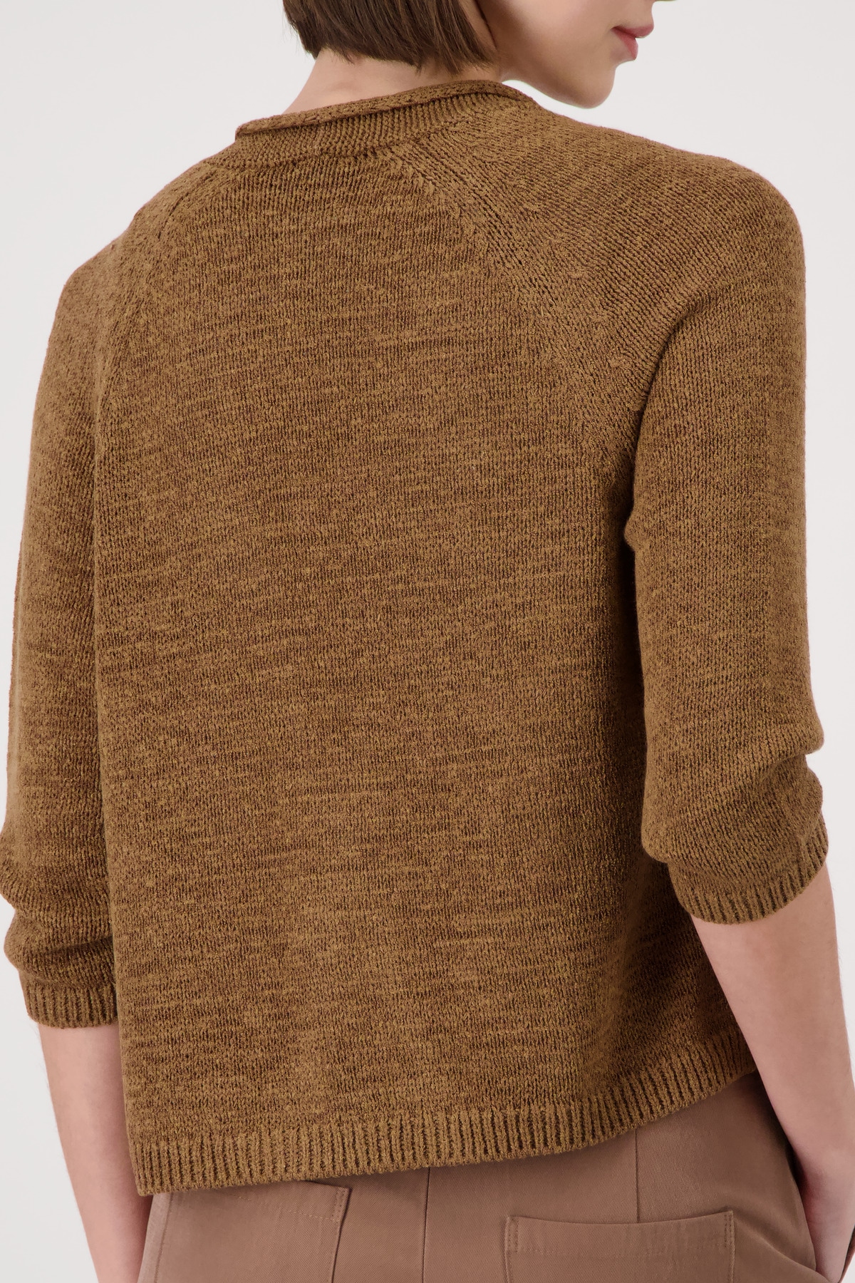 Monari Veste en tricot »Jacke Stricküberwurf Basic« Regular fit mit Halbarm