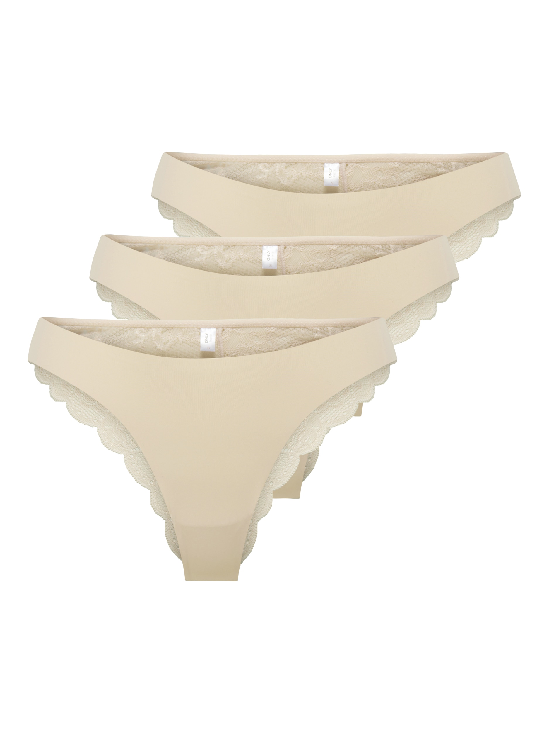 ONLY Slip brésilien »ONLCHLOE LACE BRAZIL 3-PACK NOOS ACC« Packung, 3 cuis