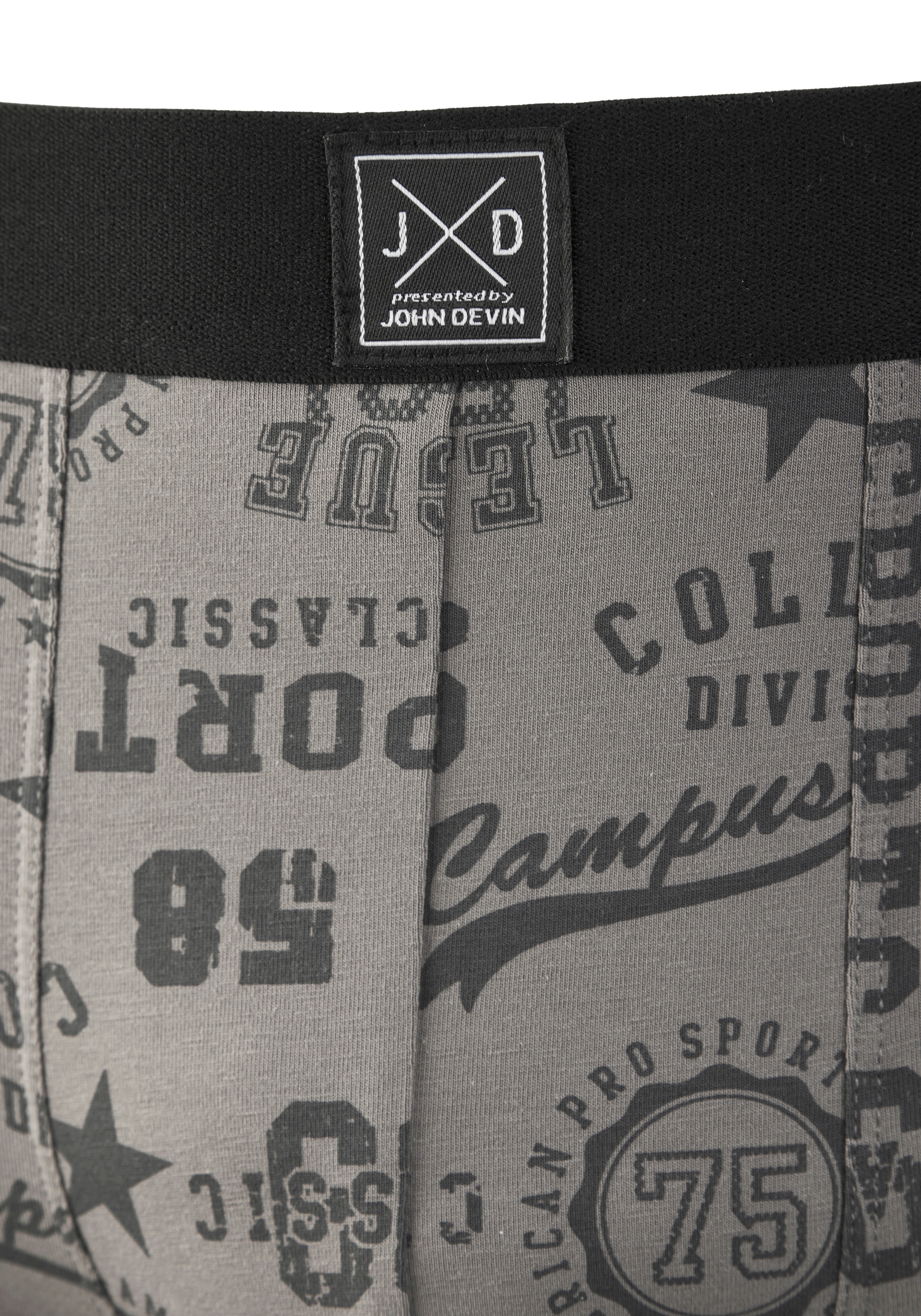 John Devin Boxer »Boxershorts für Herren« Packung, 3 Stk. aus weichem Jersey-Material, teils lustig bedruckt