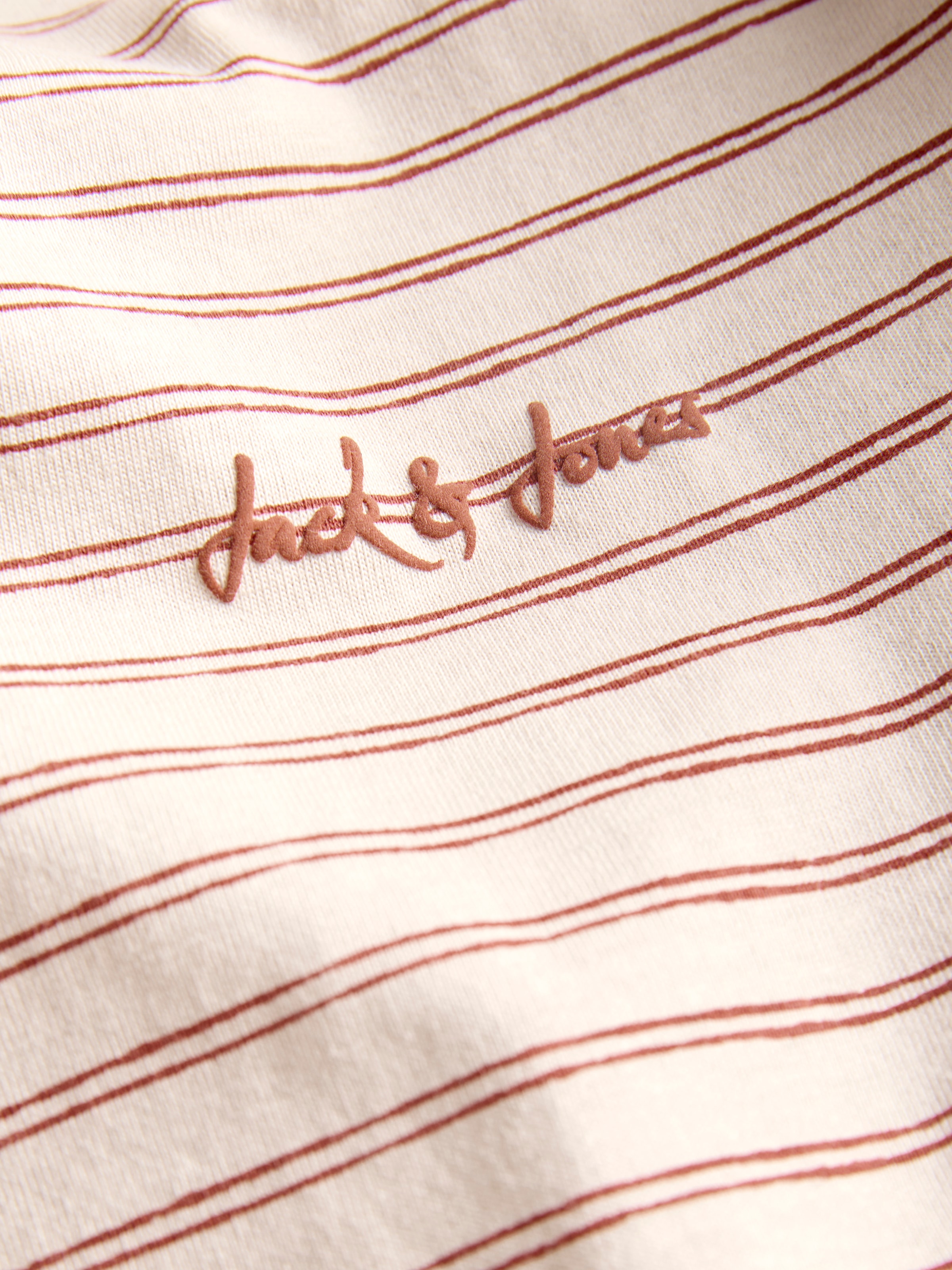 Jack & Jones Rundhalsshirt »JJDEVIN DAYTONA STRIPED TEE SS CREW NECK« Baumwollmischung, relaxed fit