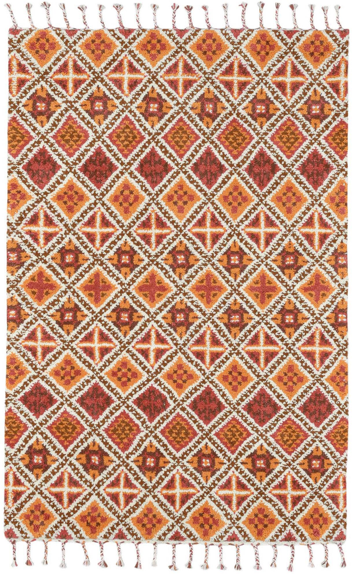 THEKO Tapis en laine »Marmoucha, handgeknüpft« Rectangulaire 24 mm Höhe vrai tapis berbère, pure laine, aussi comme coureur, salon