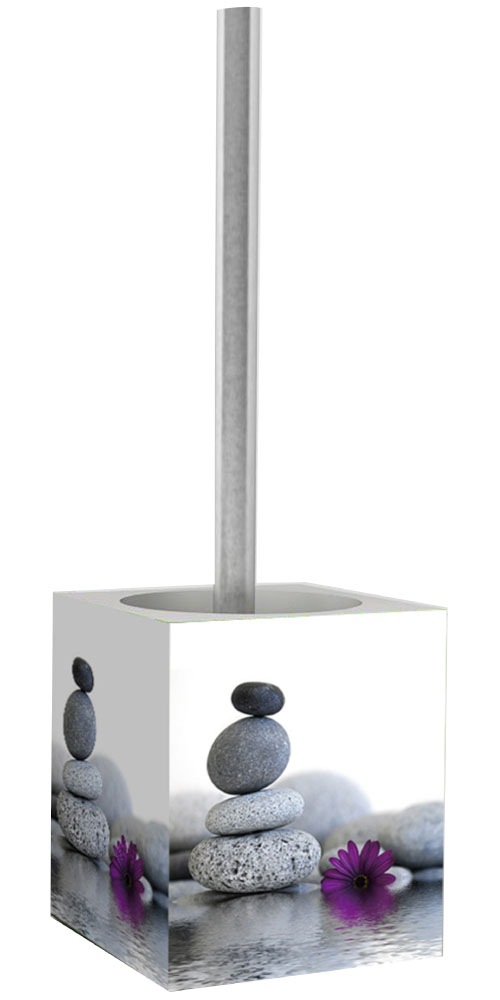 Sanilo Set d'accessoires de salle de bain »Energy Stones« WC-Sitz, Badteppich, Stöpsel, Seifenspender und WC-Bürste