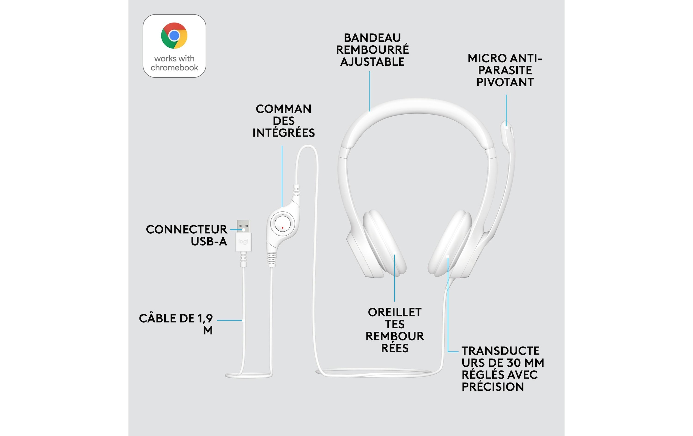 Logitech Casque »H390 USB Stereo«