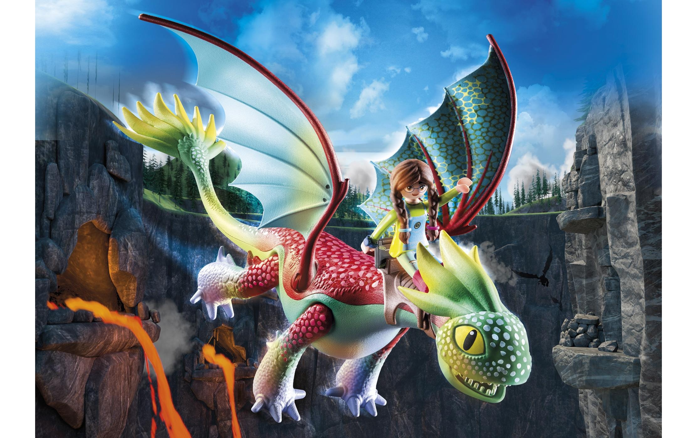 Playmobil® Spielbausteine »Dragons The Nine Realms – Feathers & Alex 71083«