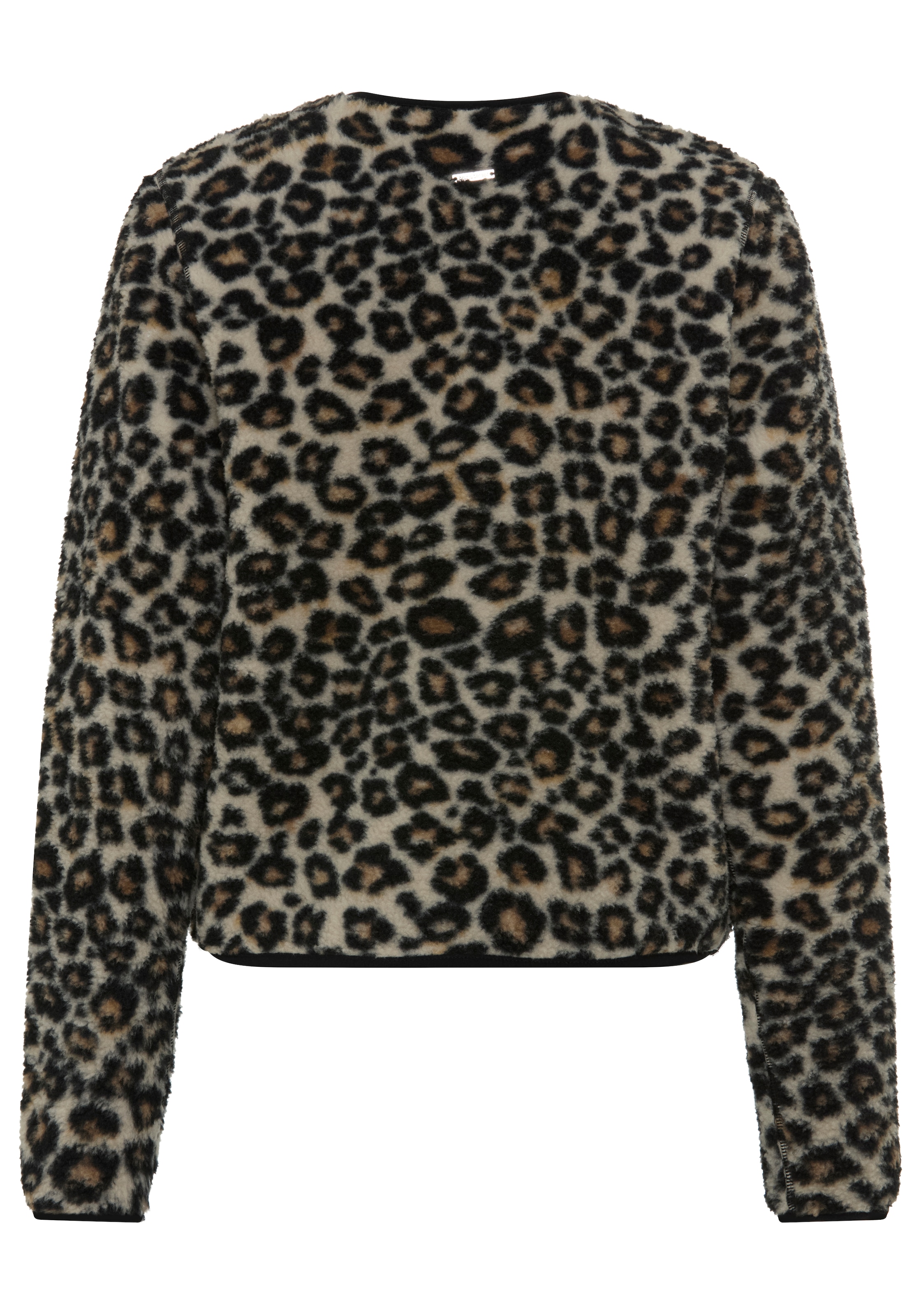 Bruno Banani Veste polaire polaire teddy duveteuse avec boutons imprimés