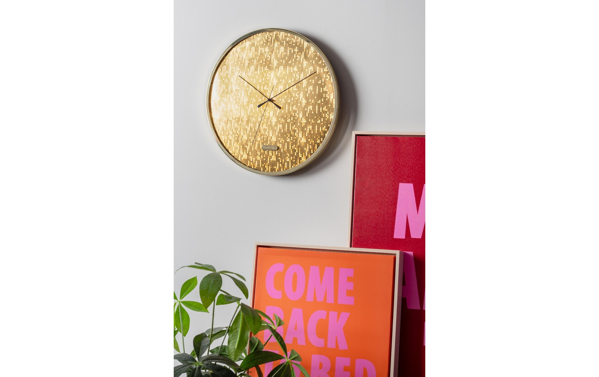 Karlsson Wanduhr »Disco Bling Bling 40 cm«