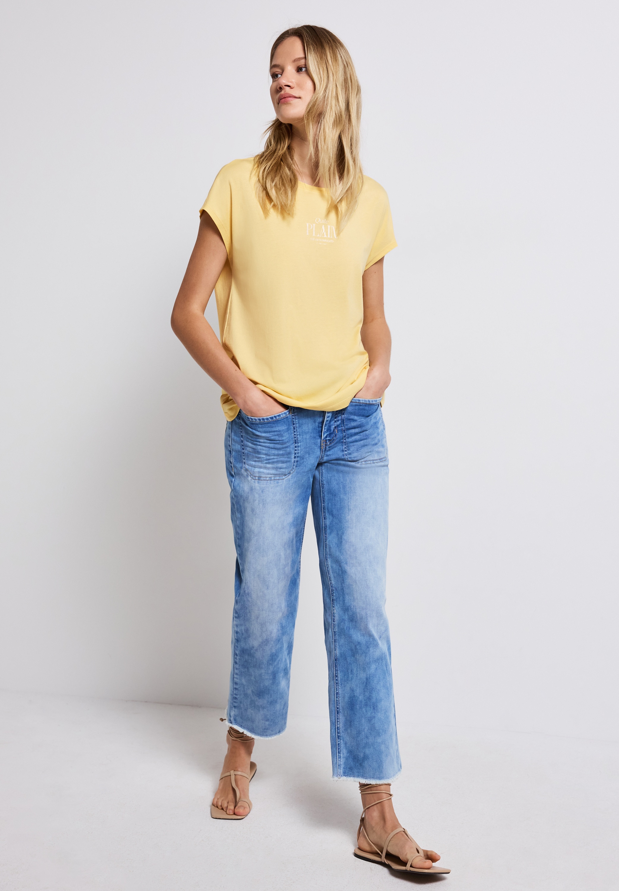 STREET ONE Shirttop mit Wording Print