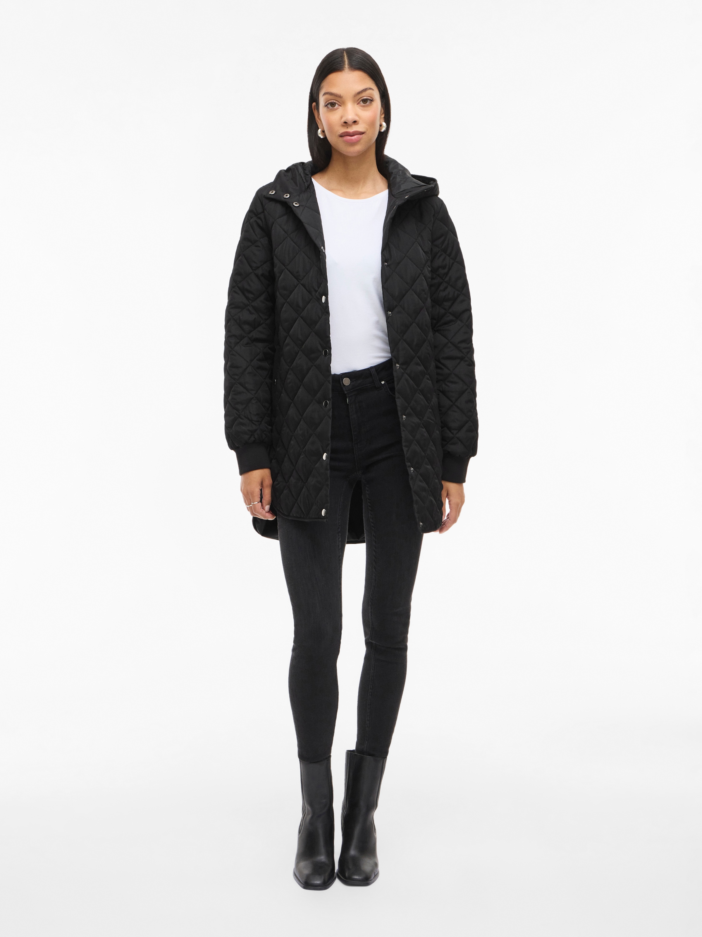 Vila Veste matelassée »VITATE L/S HOODED JACKET - NOOS« avec capuche fibre synthétique