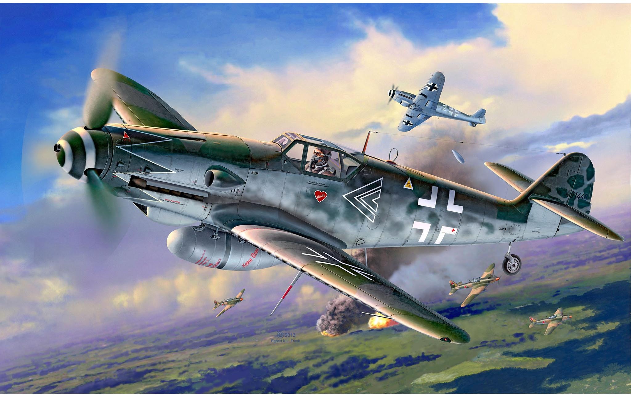Revell® Modellbausatz »Messerschmitt Bf109G-10 Erla 1:32« 147 Stk. tlg. 1:32