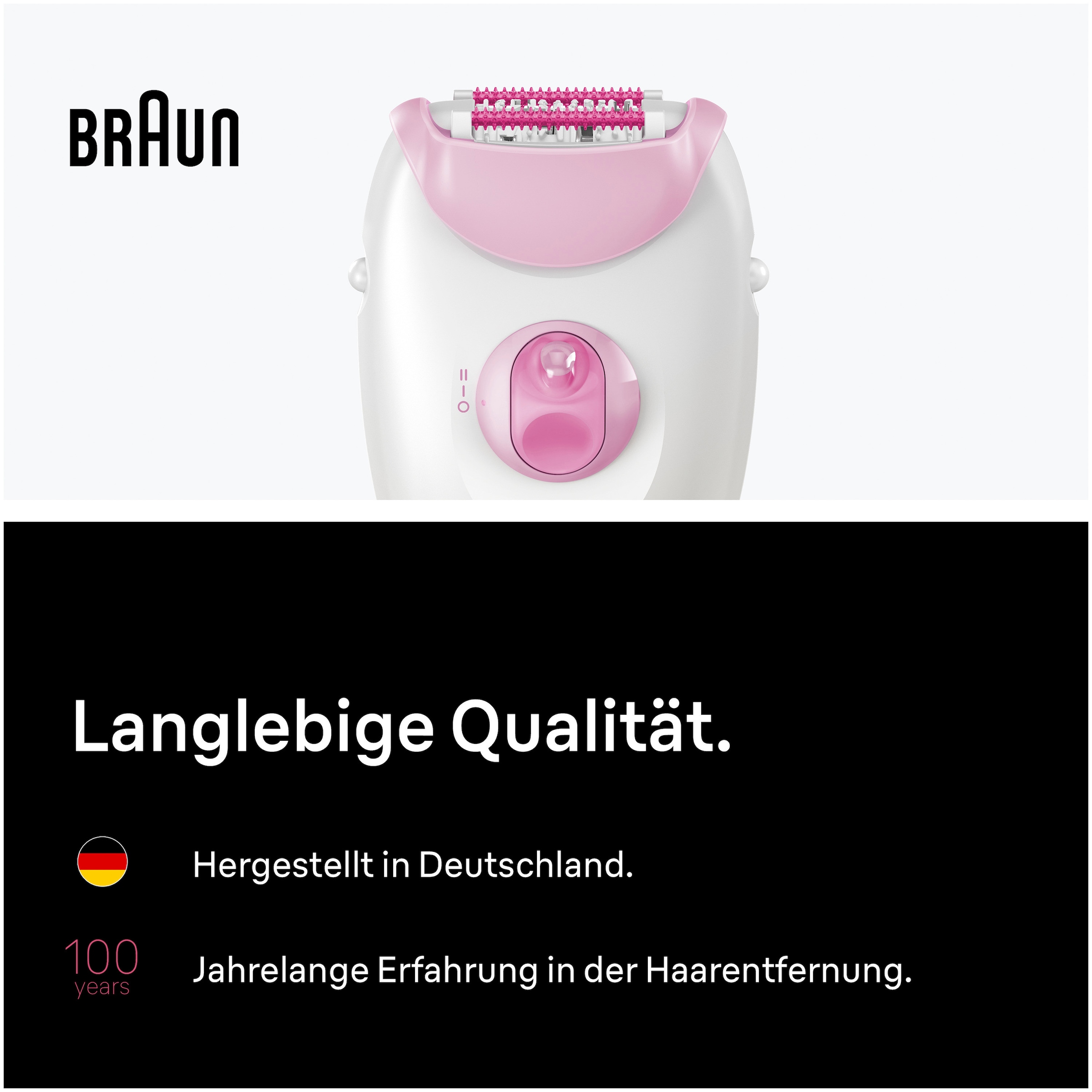 Braun Épilateur »Silk-épil 3 SE3-202« Langanhaltend glatte Haut, Inklusive Bikini-Trimmer, SmartLight