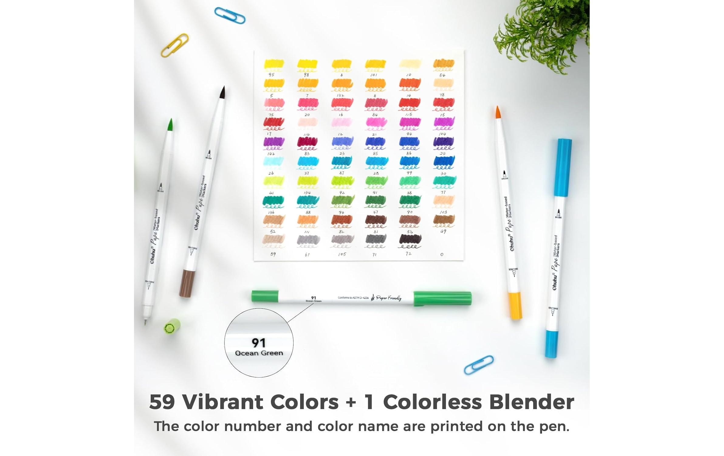   Fineliner »Ohuhu Pupe auf Wasserbasis 60 Stück«