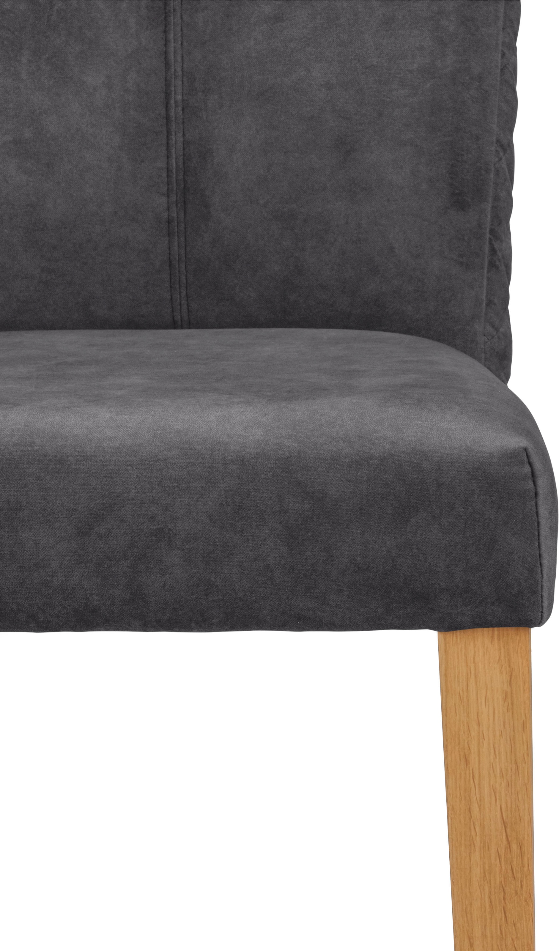 Leonique Esszimmerstuhl »Vence« (Set) 2 Stk.mit Rautensteppung in der Rückenlehne, Beine aus massiver Eiche