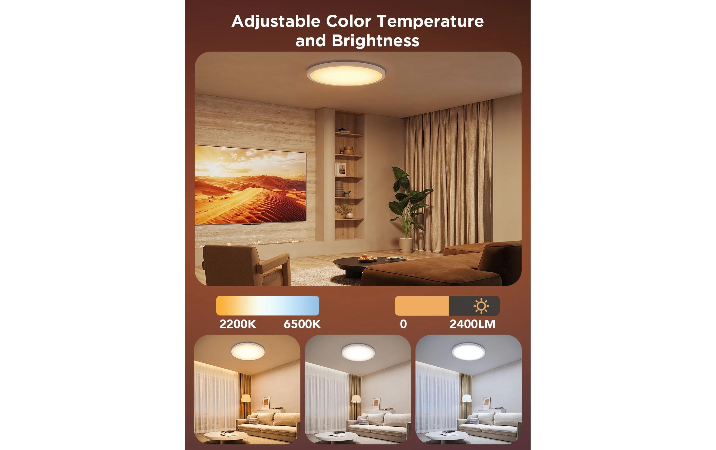 Govee Smarte LED-Leuchte »30 cm, 24 W, 2400 lm, RGBWW + RGBIC«