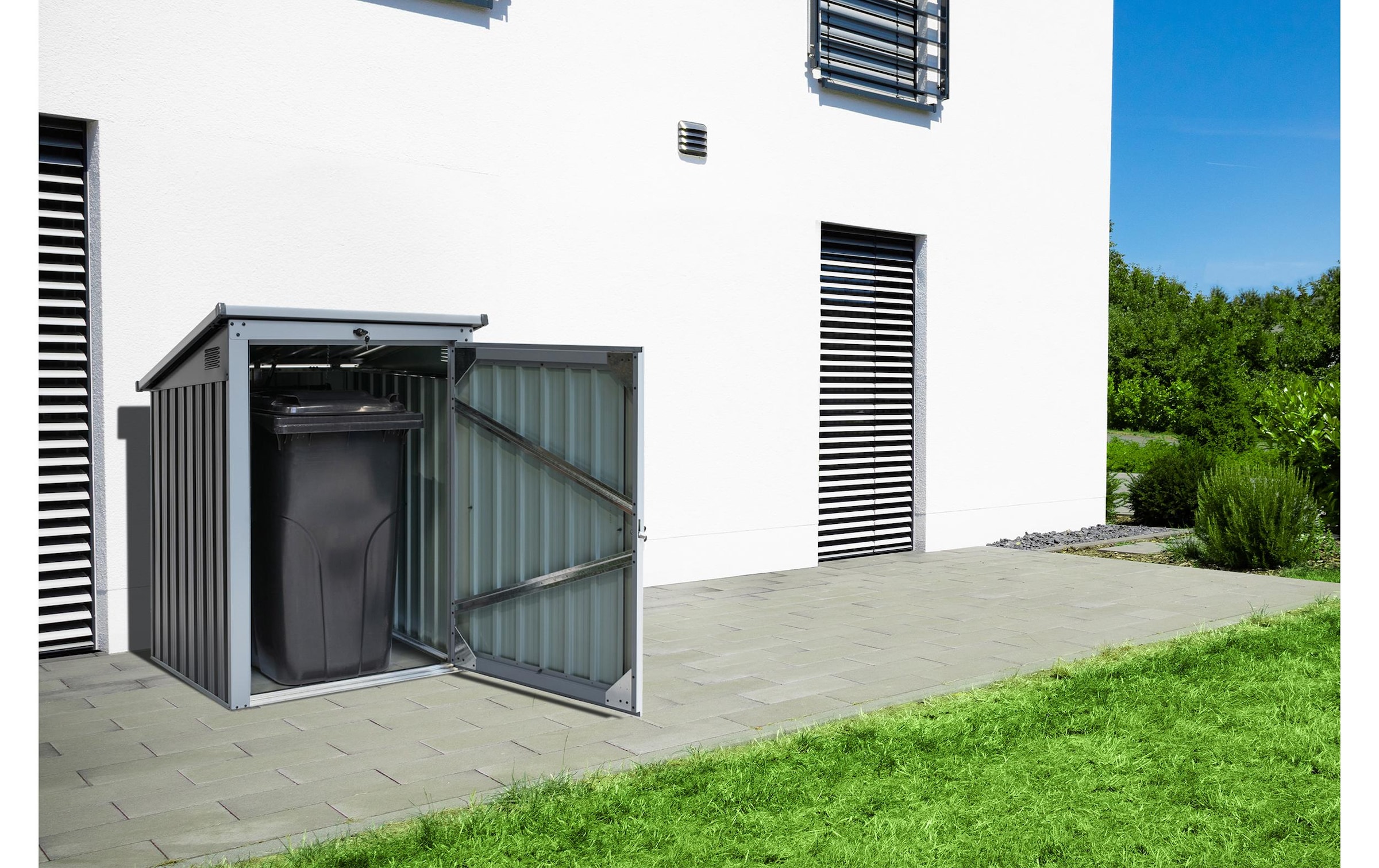 WESTMANN Mülltonnenbox »ISBS-T1D« für 1x240 l, BxTxH: 104x101x134 cm