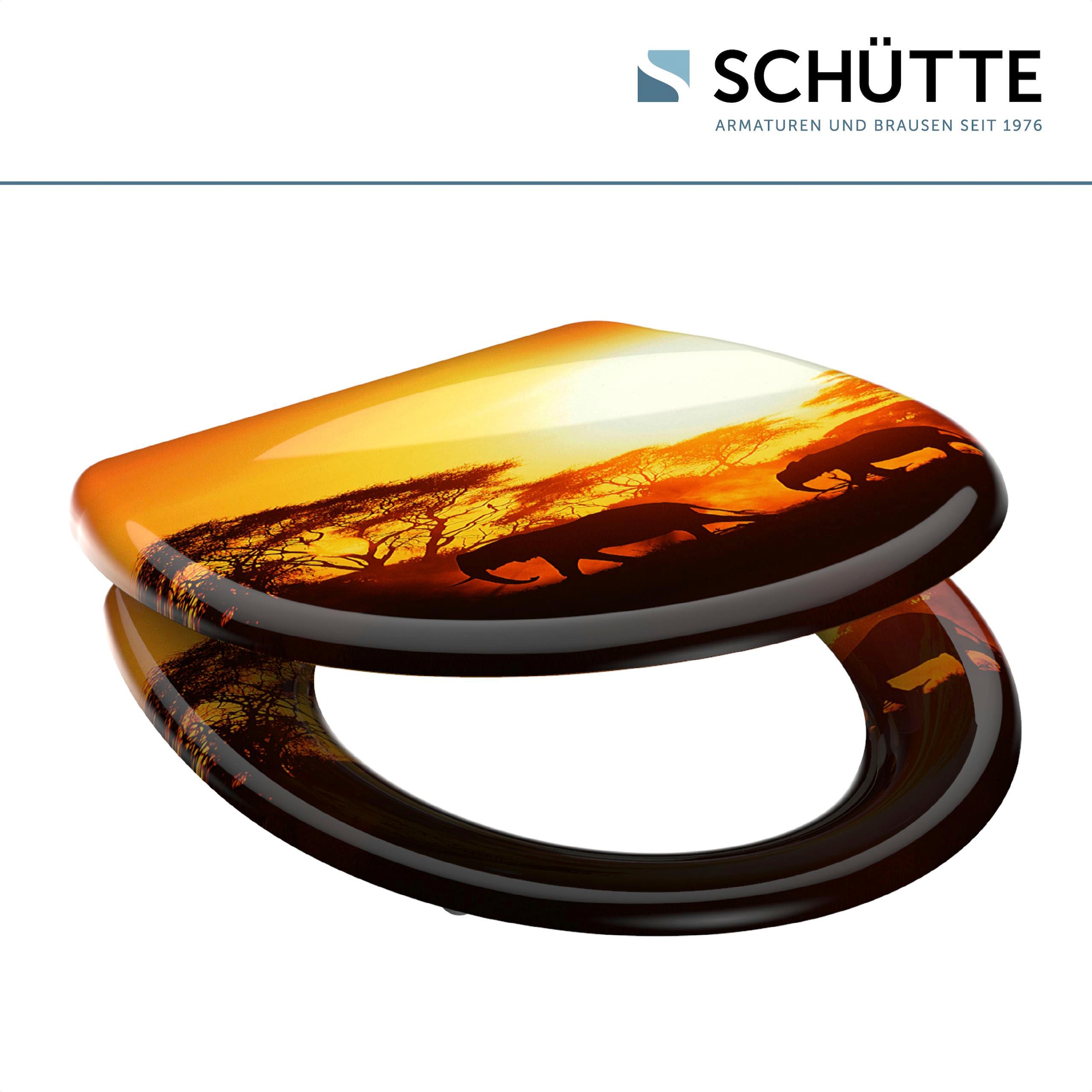 Schütte WC-Sitz »Africa« Duroplast, mit Absenkautomatik und Schnellverschluss