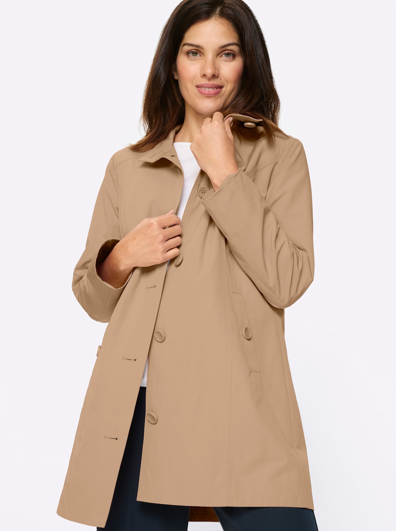 Classic Basics Veste longue ohne Kapuze