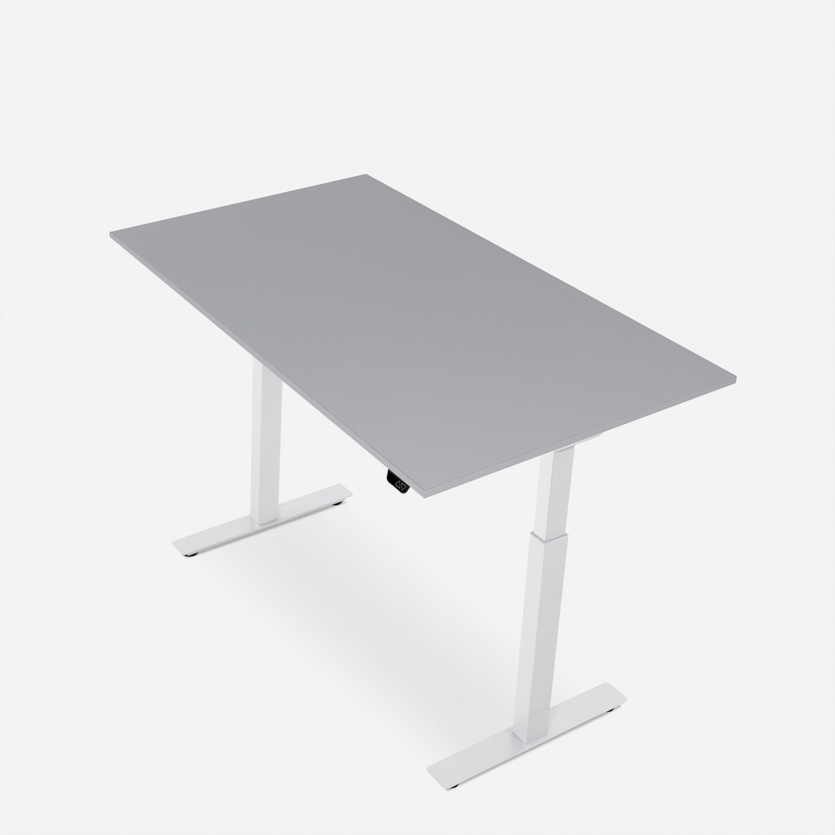   »WRK21 Schreibtisch Smart 180 x 80 cm, Höhenverstellbar, Grau Uni / Weiss« ()