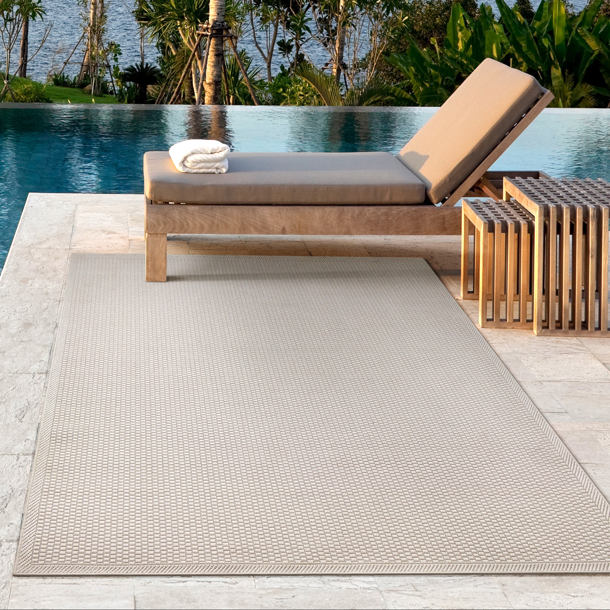 the carpet Teppich »Toulose« rechteckig 1 mm Höhe moderner robuster In und Outdoor Teppich