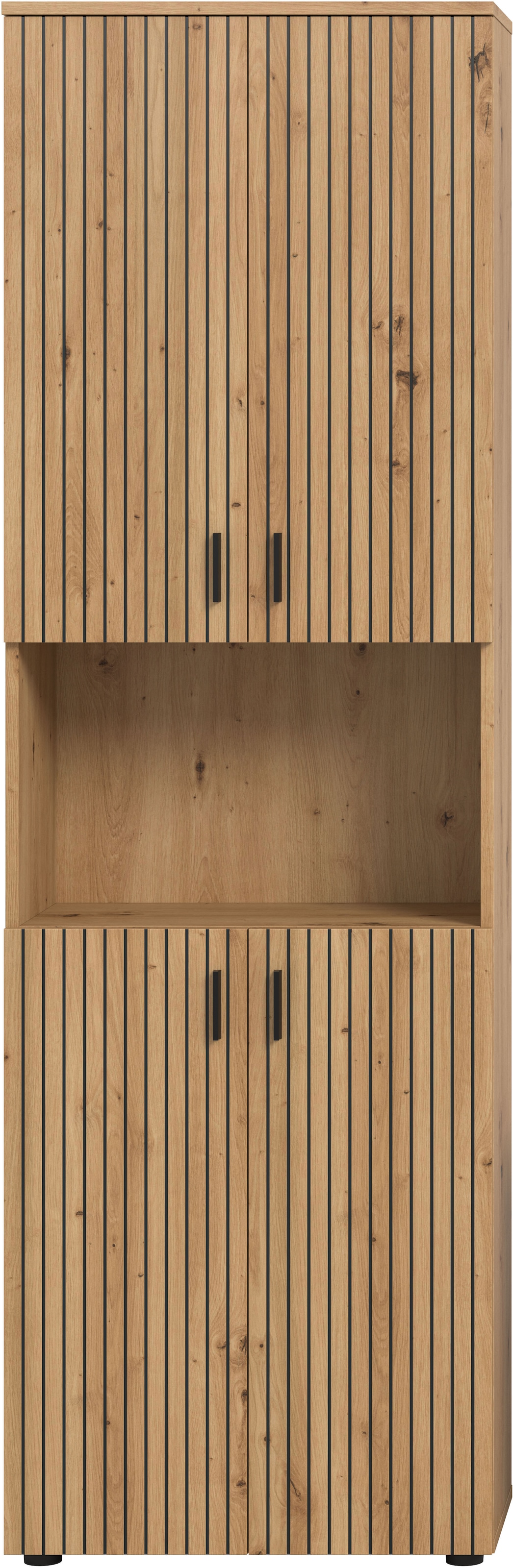 welltime Armoire haute »MANI, Höhe: 192 cm, Paneeloptik, 1 offenes Fach, 8 Fächer« armoire haute, armoire haute de salle de bain, armoire de salle de bain, salle de bain