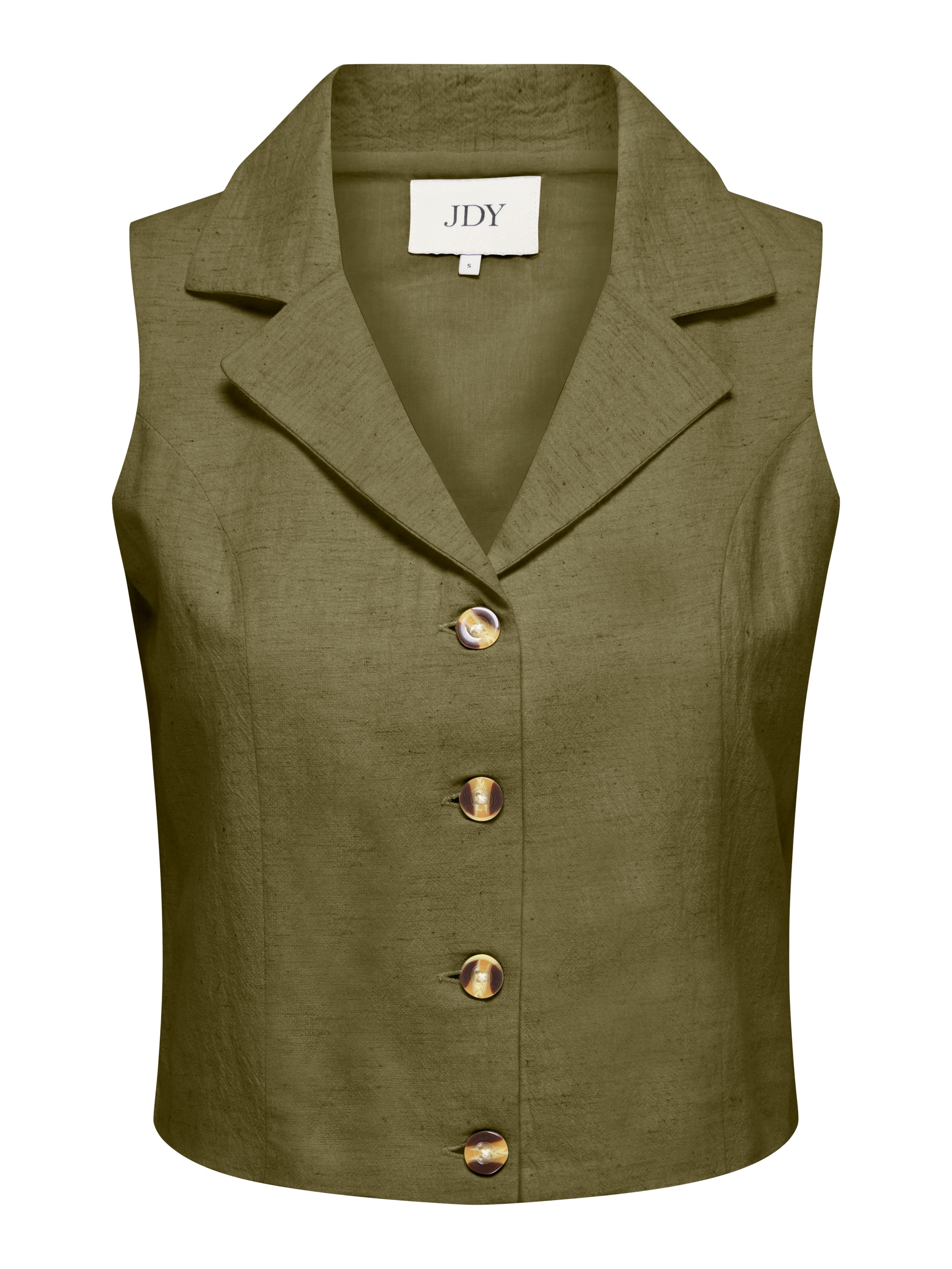 JDY Anzugweste »JDYMILAN LINEN S/L WAISTCOAT TLR« mit Leinen