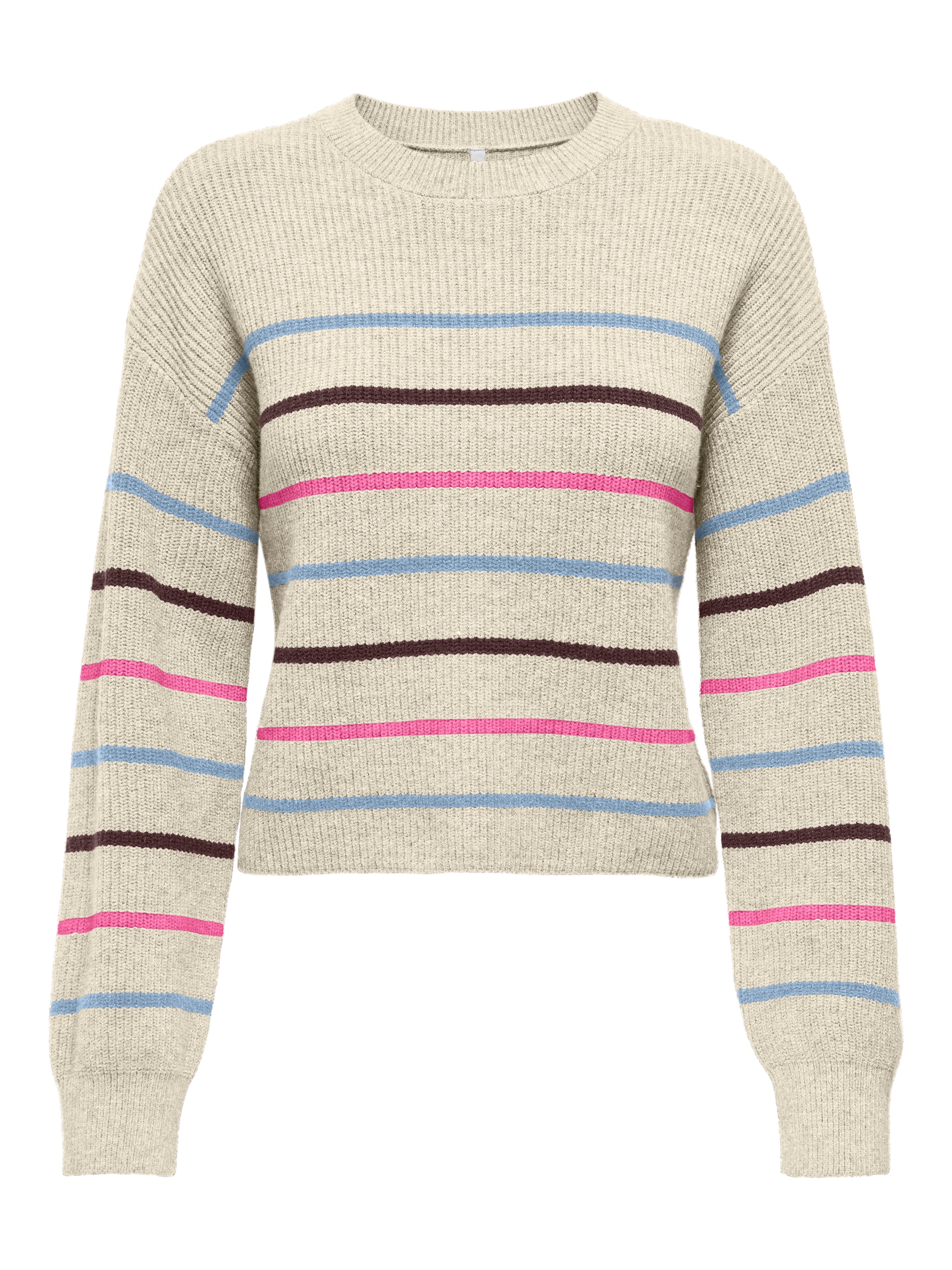 ONLY Strickpullover »ONLIBI LS STRIPE O-NECK CC KNT«