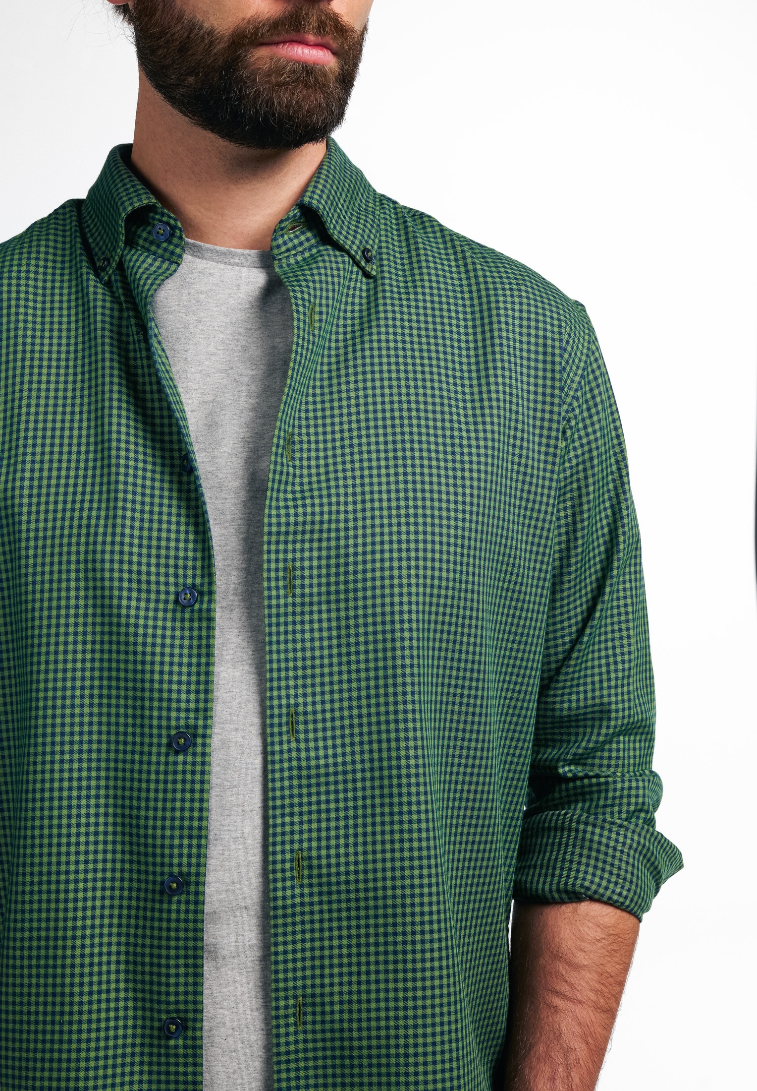 Eterna Langarmhemd »REGULAR FIT« EASY IRON (bügelleicht)