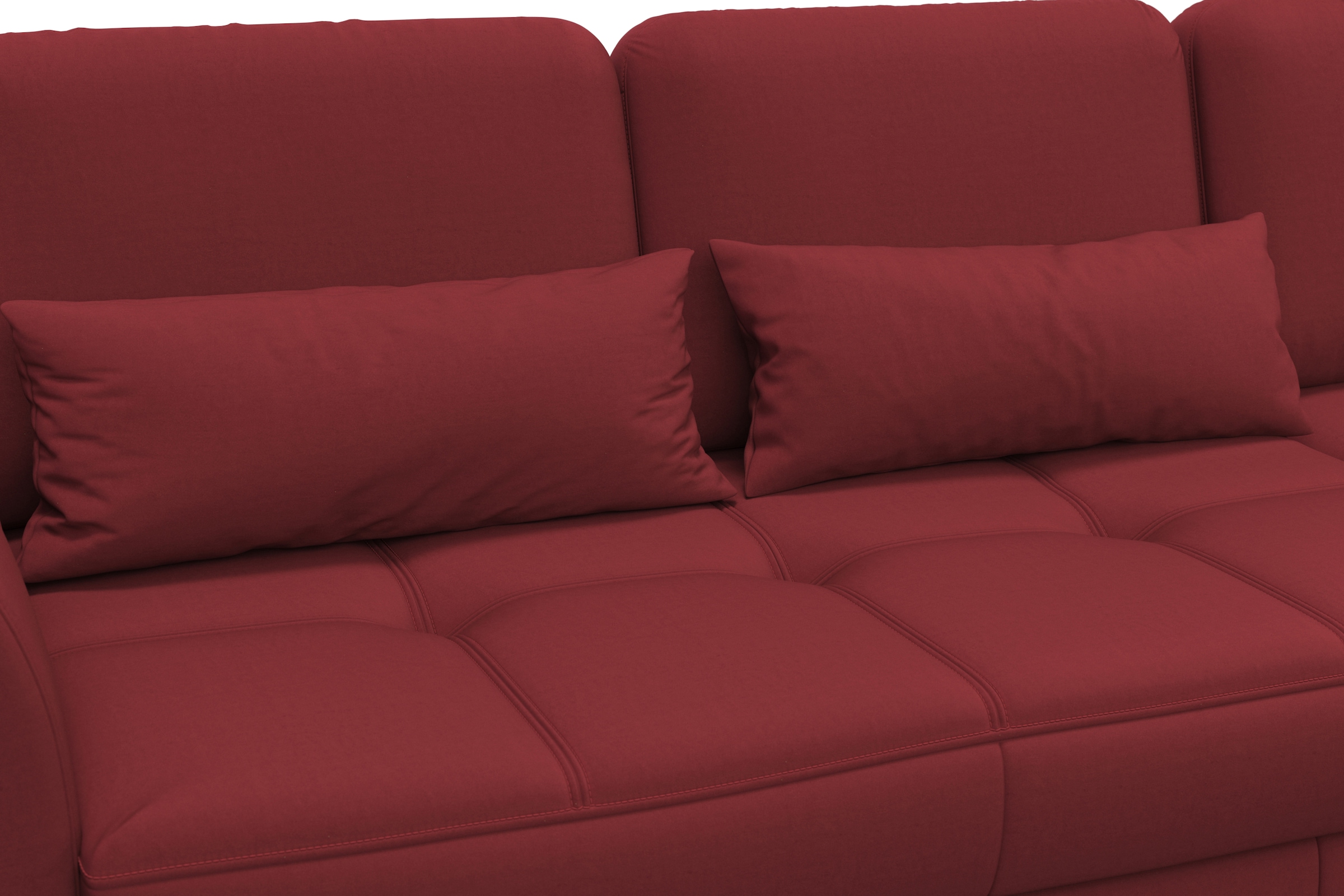 sit&more Ecksofa »Bendigo L-Form« inklusive Sitztiefenverstellung, Bodenfreiheit 15 cm, 2 Fussfarben