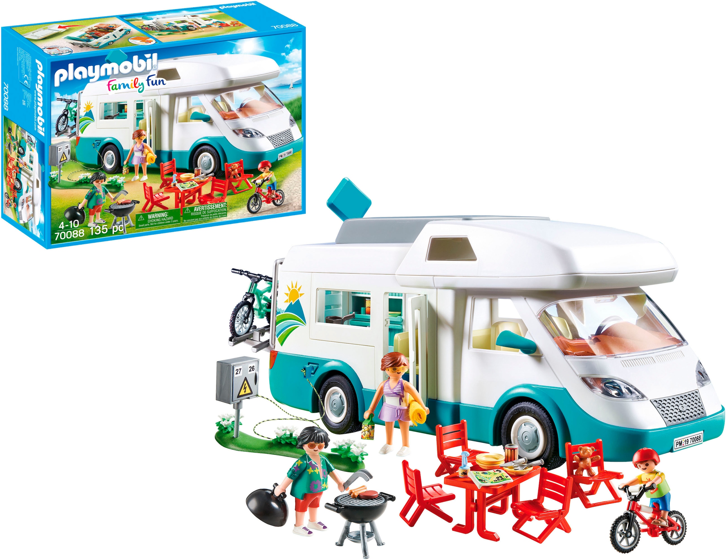 Playmobil® Jeu de construction »Familien-Wohnmobil (70088), Family Fun« Made in Europe