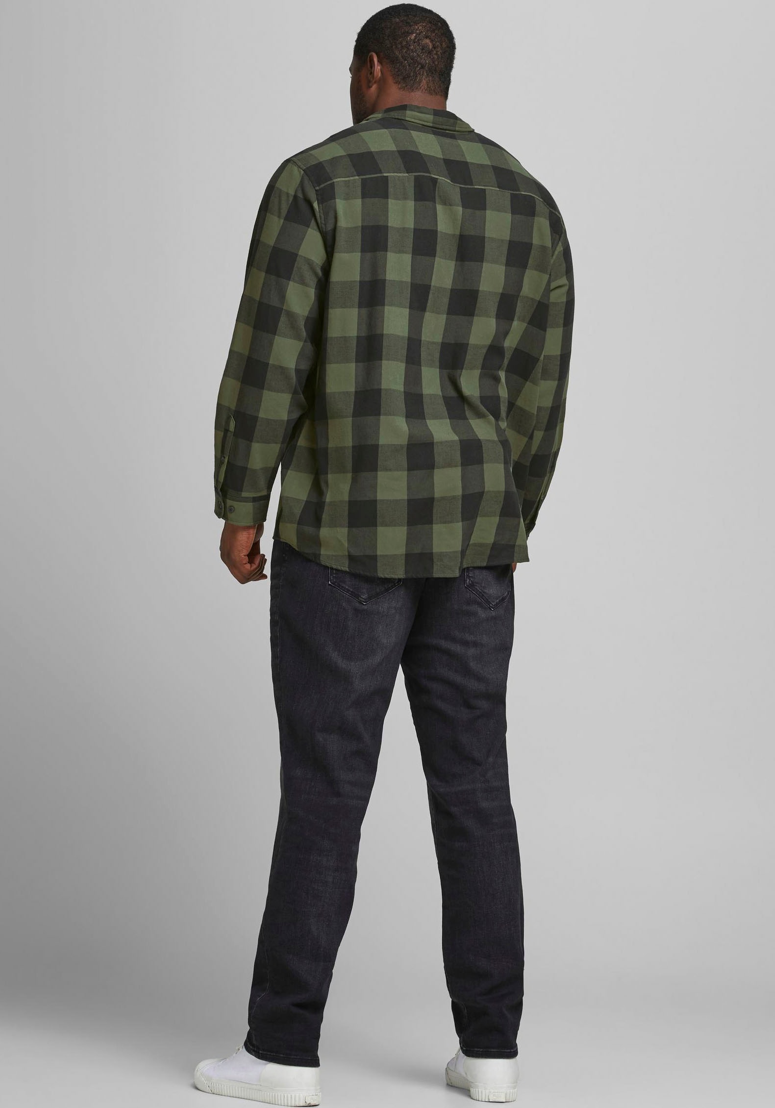 Jack & Jones PlusSize Karohemd »GINGHAM TWILL SHIRT« Bis Grösse 6XL