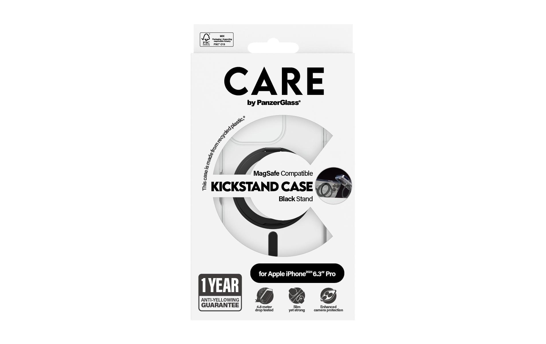 CARE by PanzerGlass Backcover »Feature Kickstand iPhone 16 Pro« iPhone 16 Pro