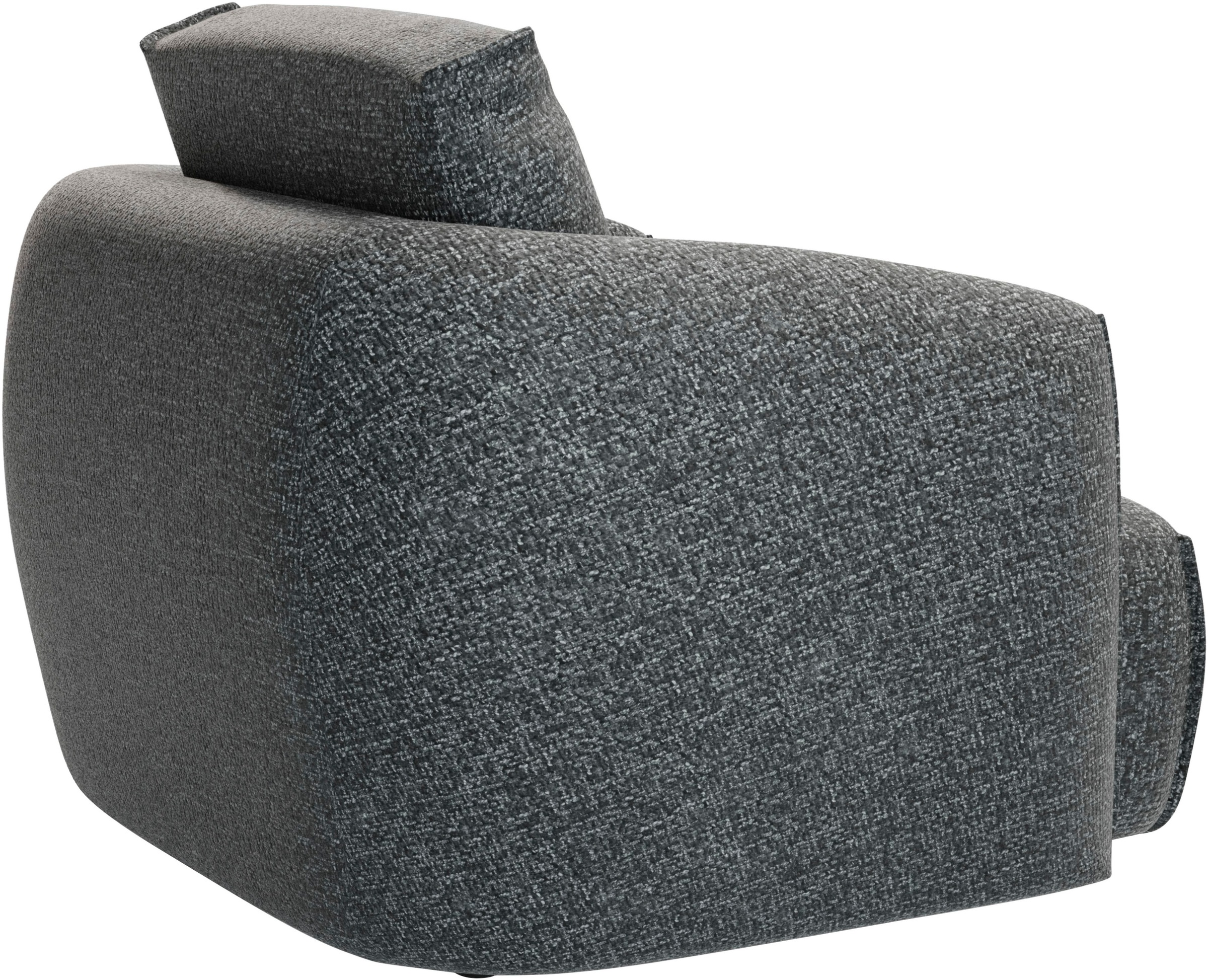 TRENDMANUFAKTUR Fauteuil »Shawn, Loungesessel, Designsessel, elegant geschwungen Armlehnen« forme organique, confortable, avec revêtement de qualité